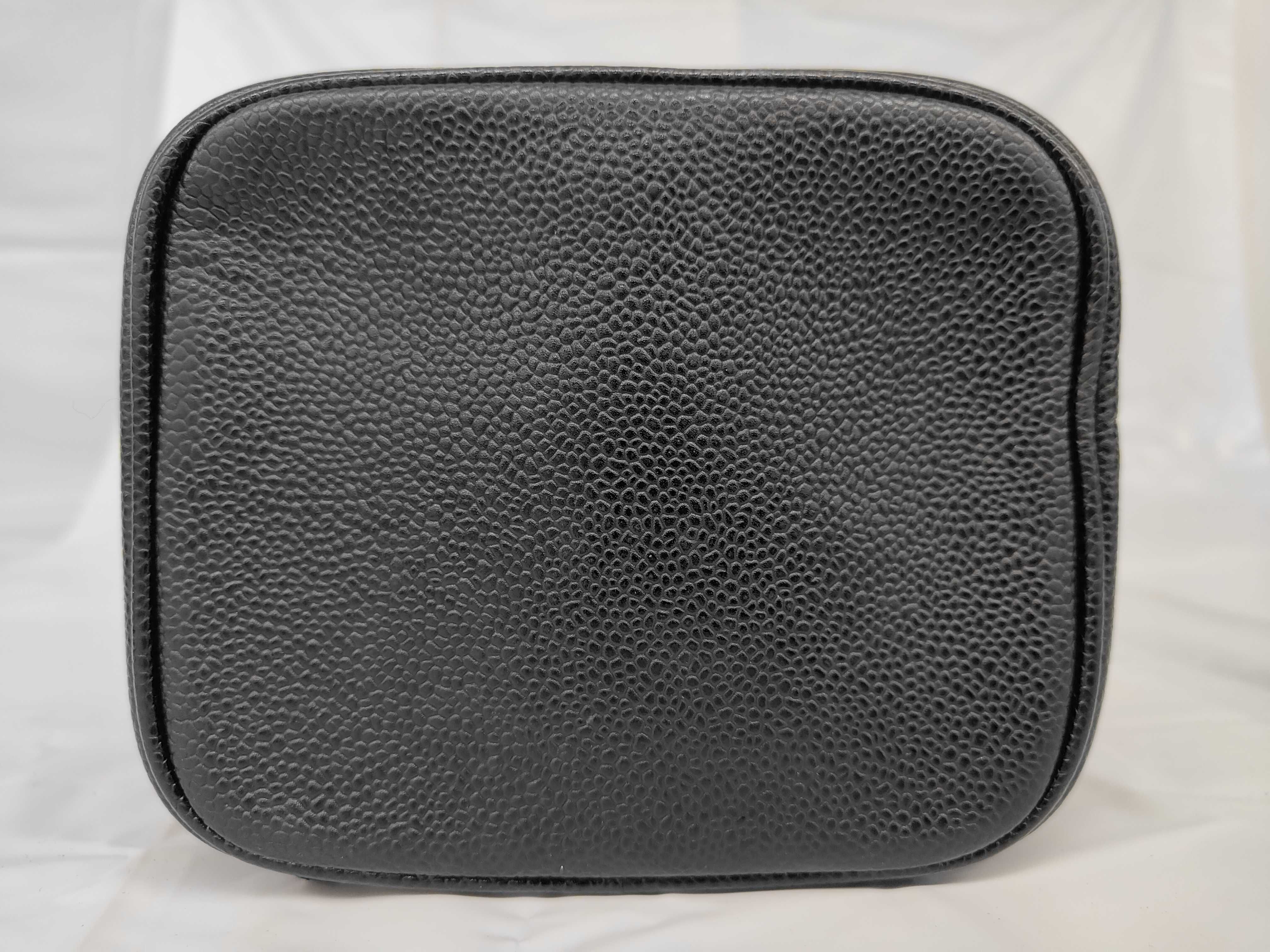 VN - Coco Mark Caviar Skin Vanity Bag Black Handbag — view 7
