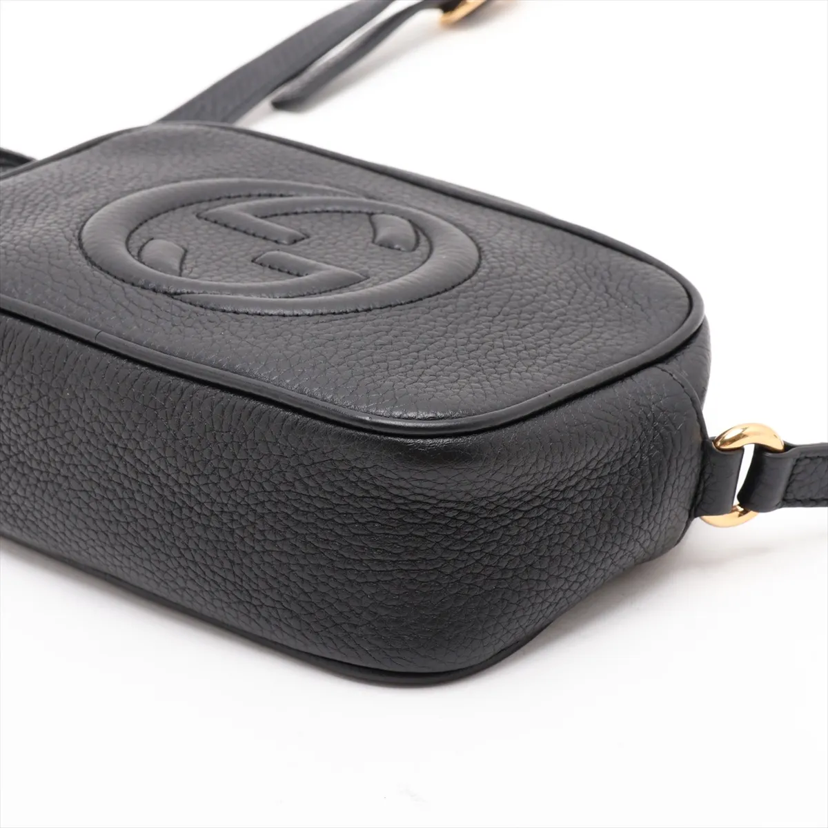 Soho 347994 Leather Shoulder Bag, Black — view 3