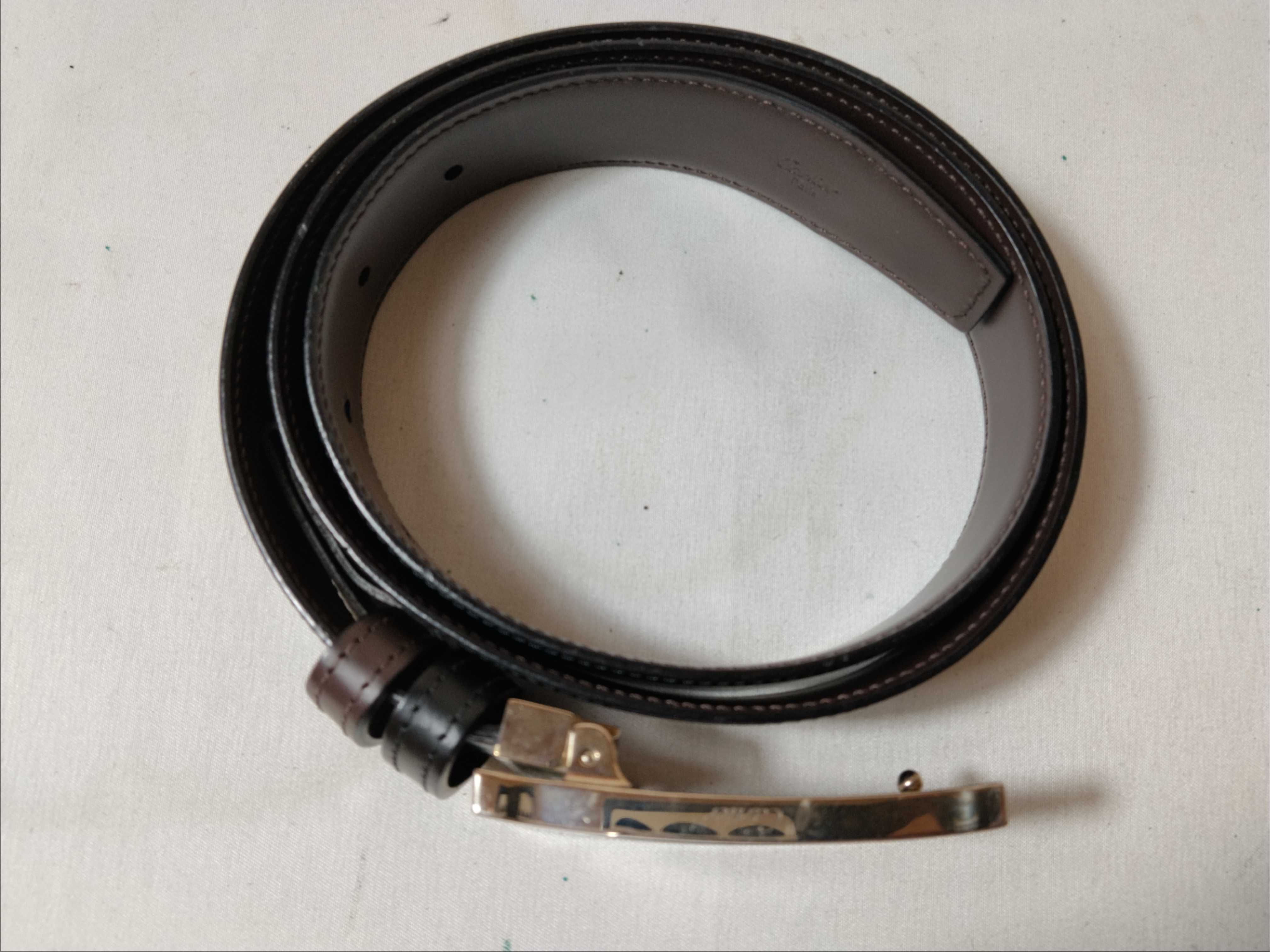 Double C Logo Leather Belt — view 3
