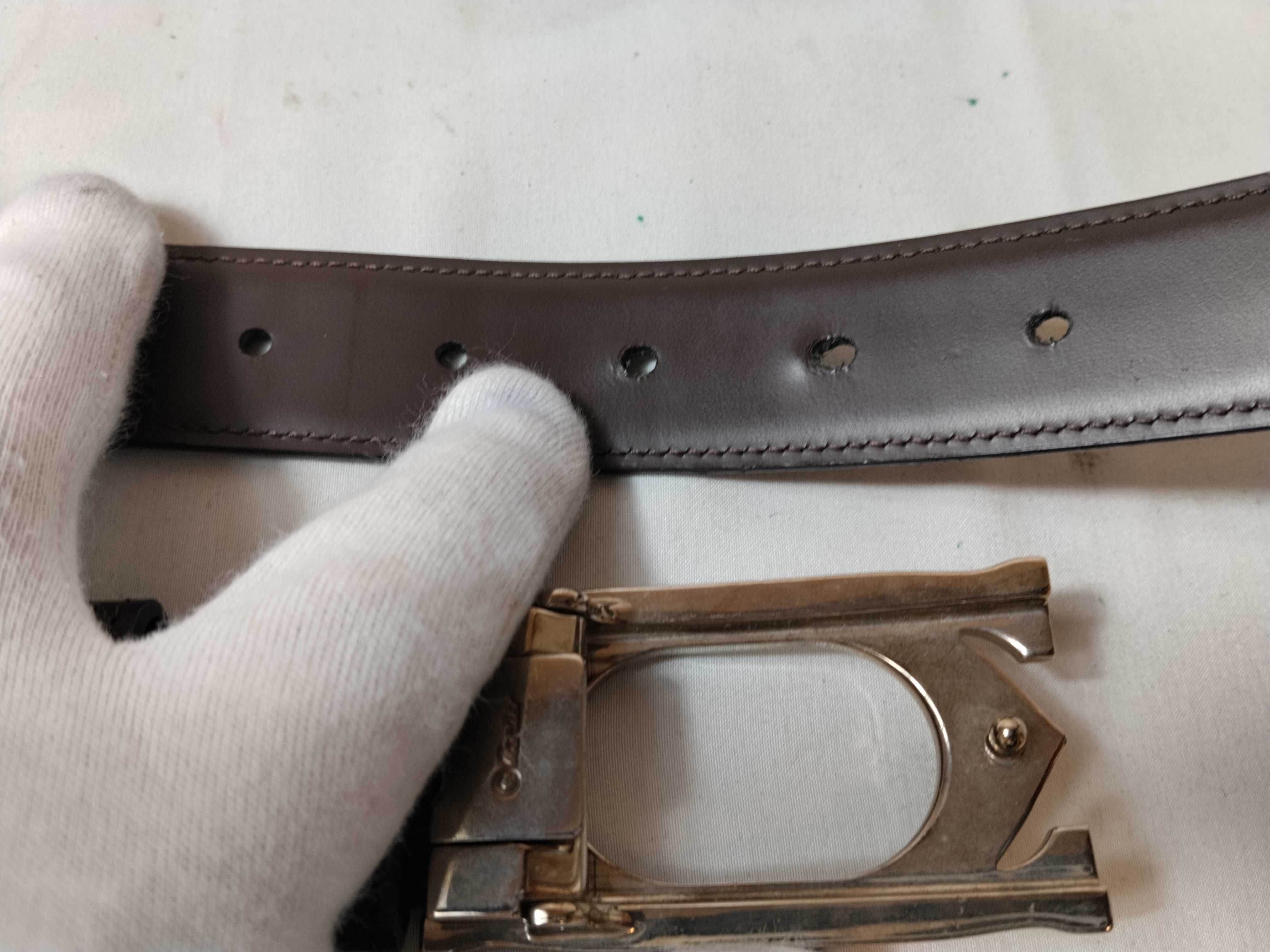 Double C Logo Leather Belt — view 4