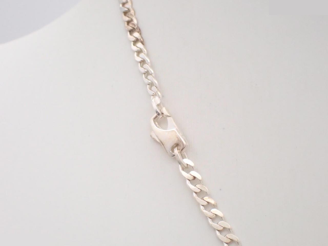 Silver necklace, chain approximately 42cm, Ag925/17.1g — view 2