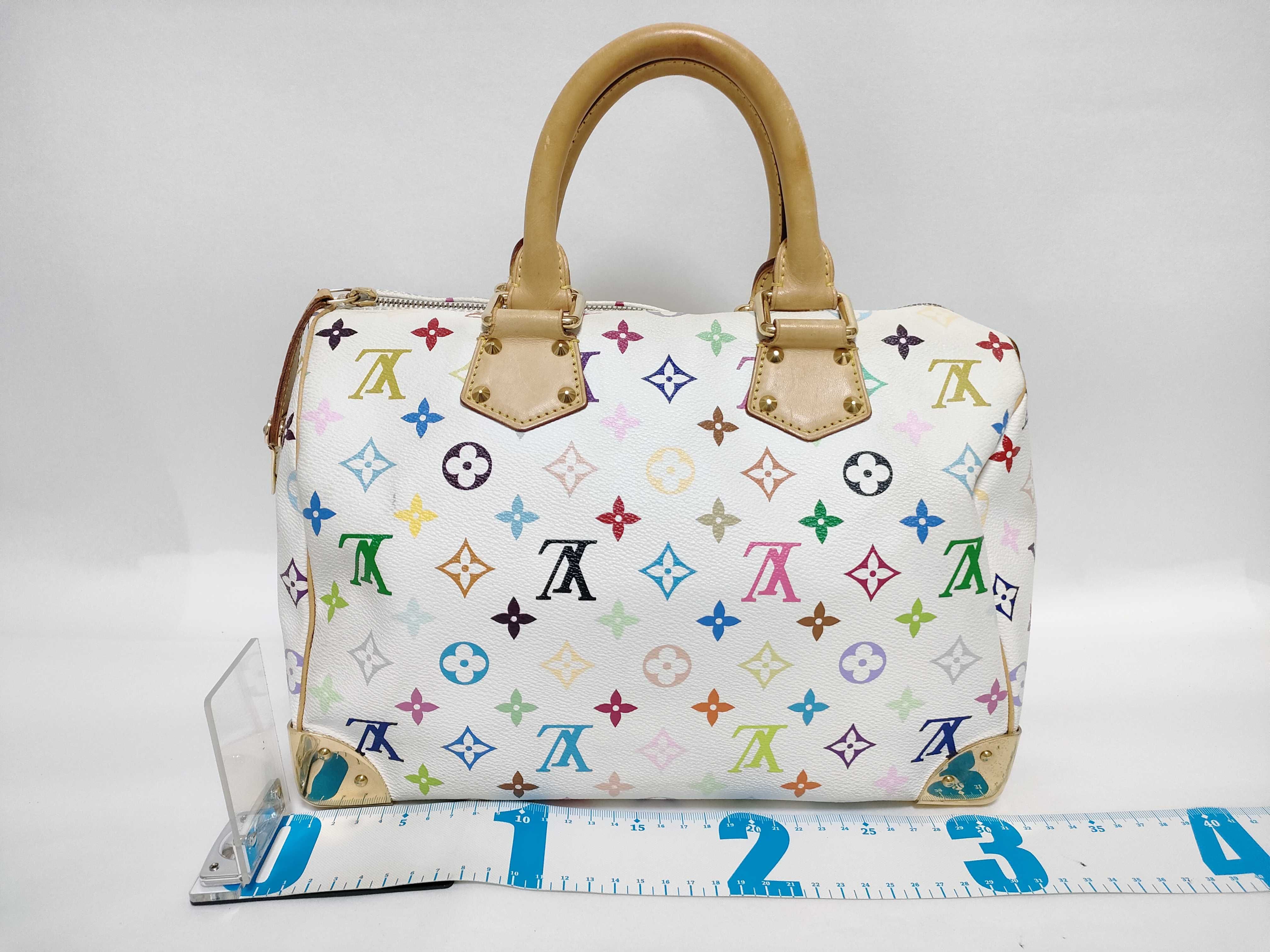 Monogram Multicolor KR - White Speedy 30 Handbag — view 2