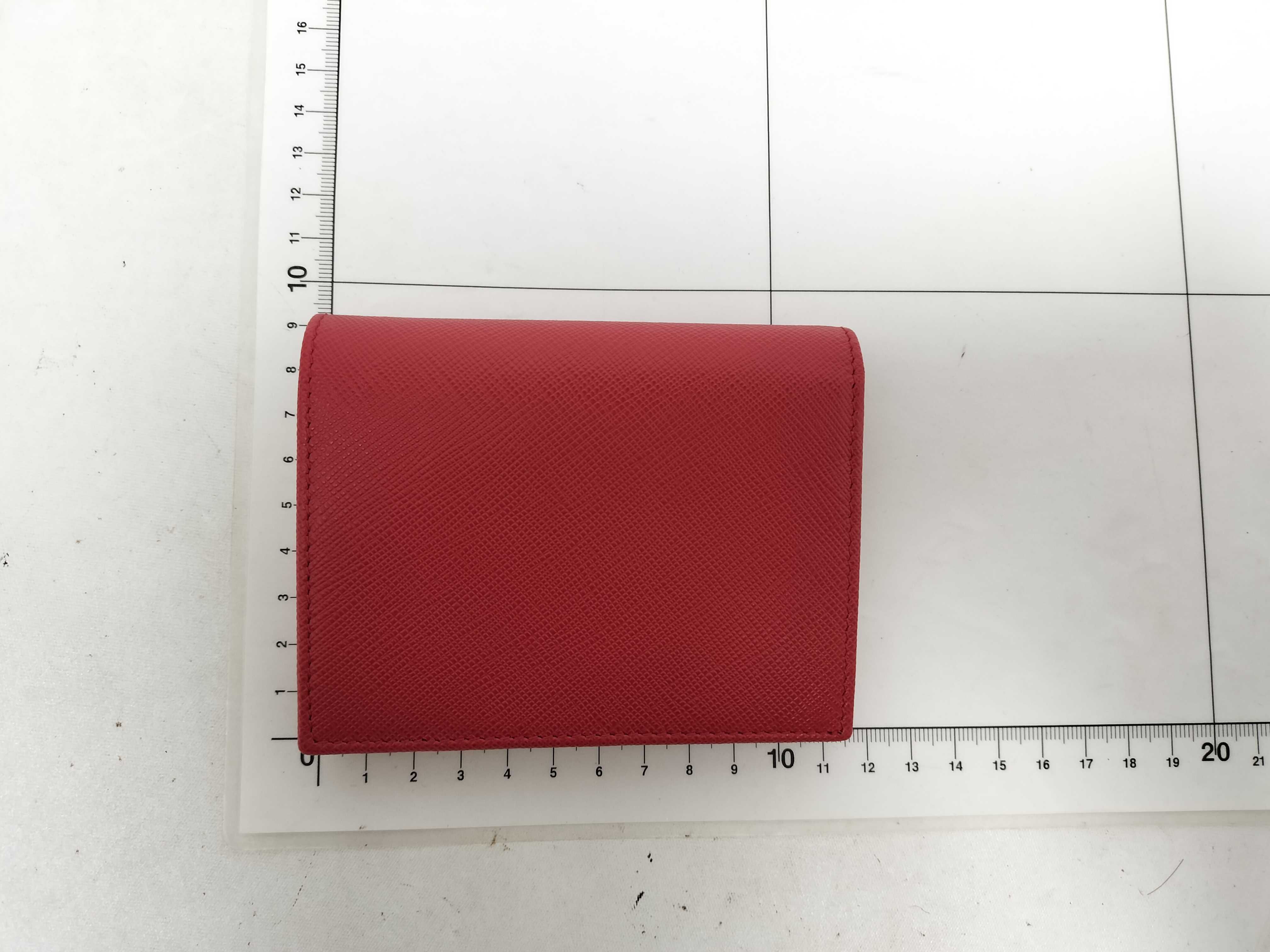 Mini Wallet Saffiano Red Wallet — view 2