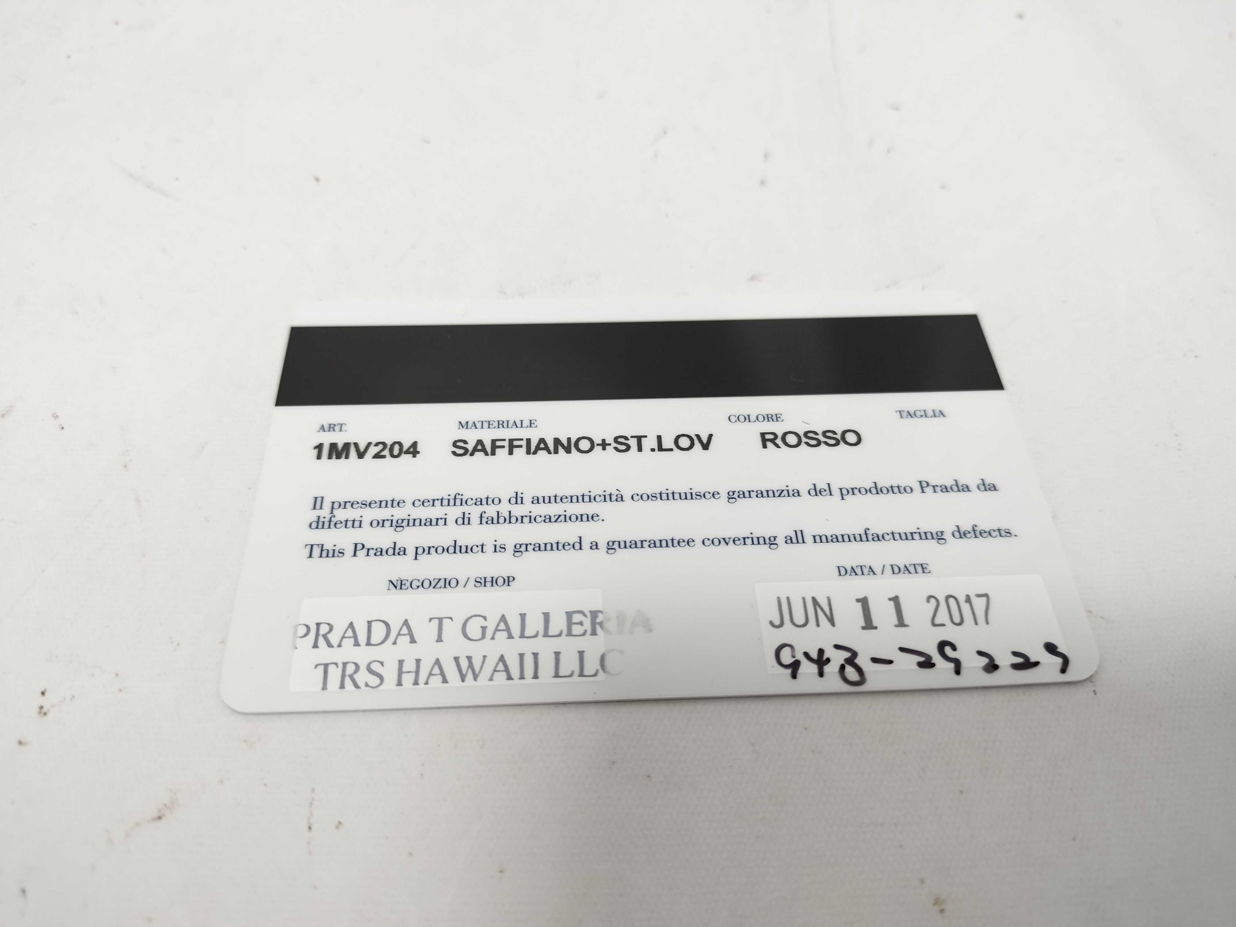 Mini Wallet Saffiano Red Wallet — view 11