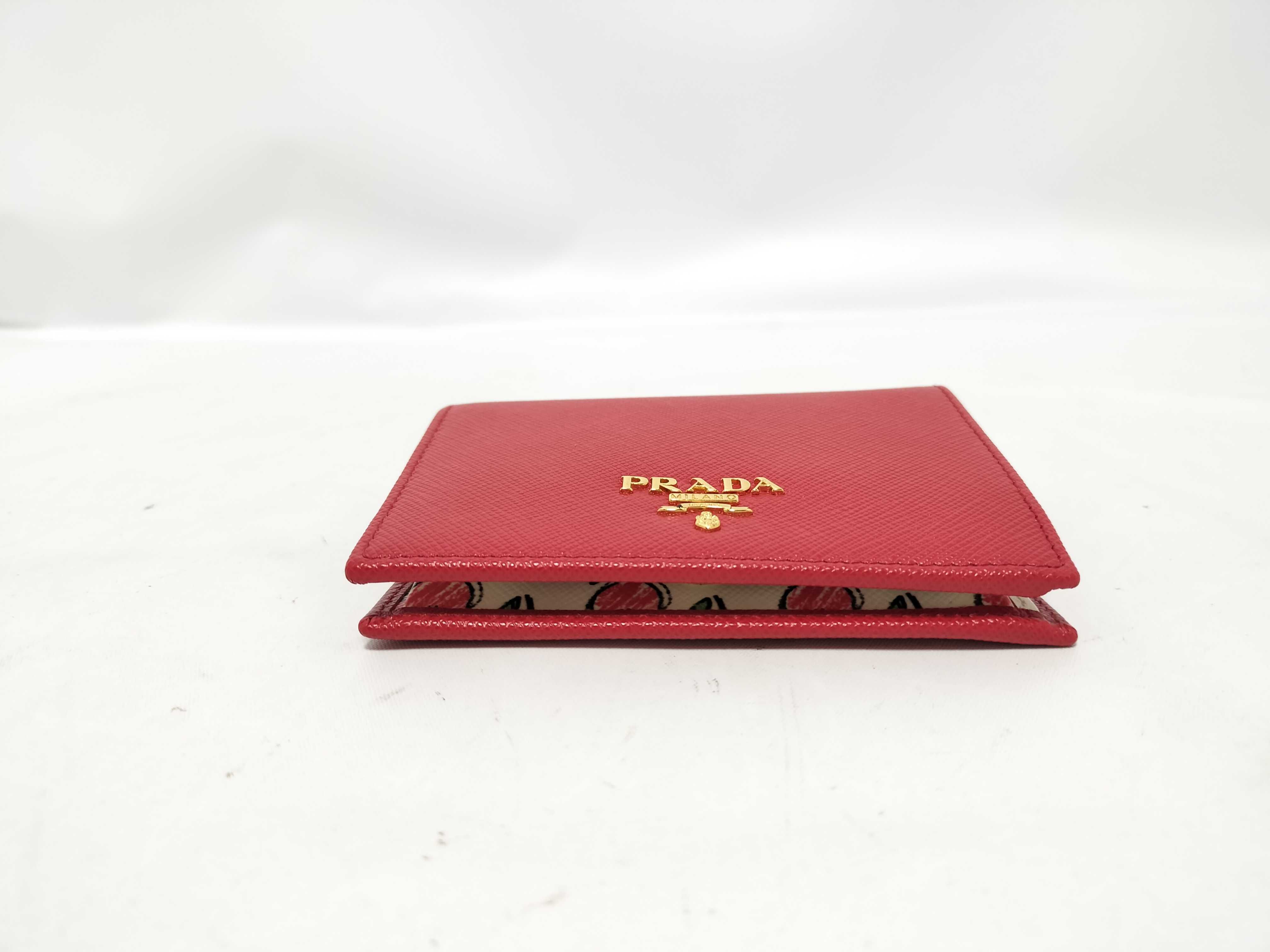 Mini Wallet Saffiano Red Wallet — view 3