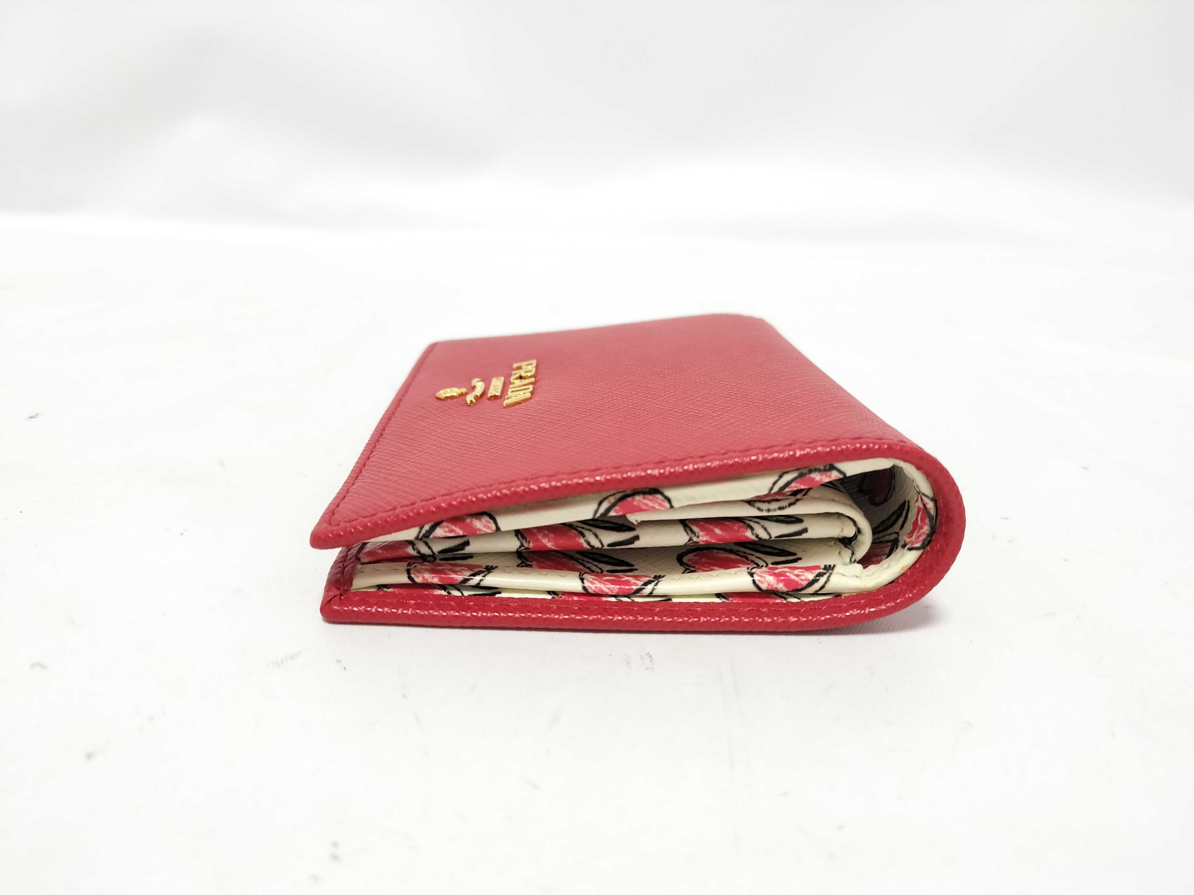 Mini Wallet Saffiano Red Wallet — view 4