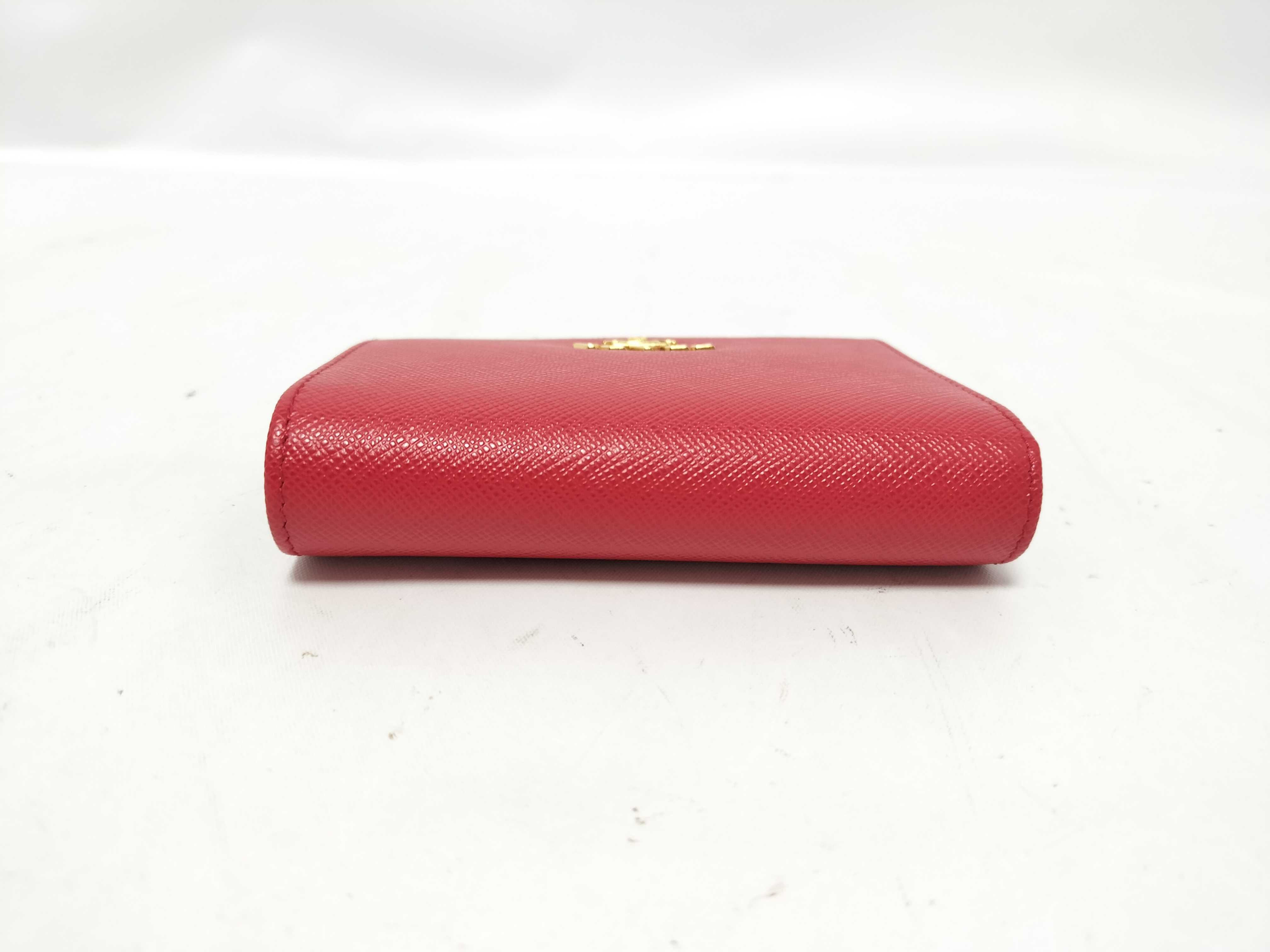 Mini Wallet Saffiano Red Wallet — view 5