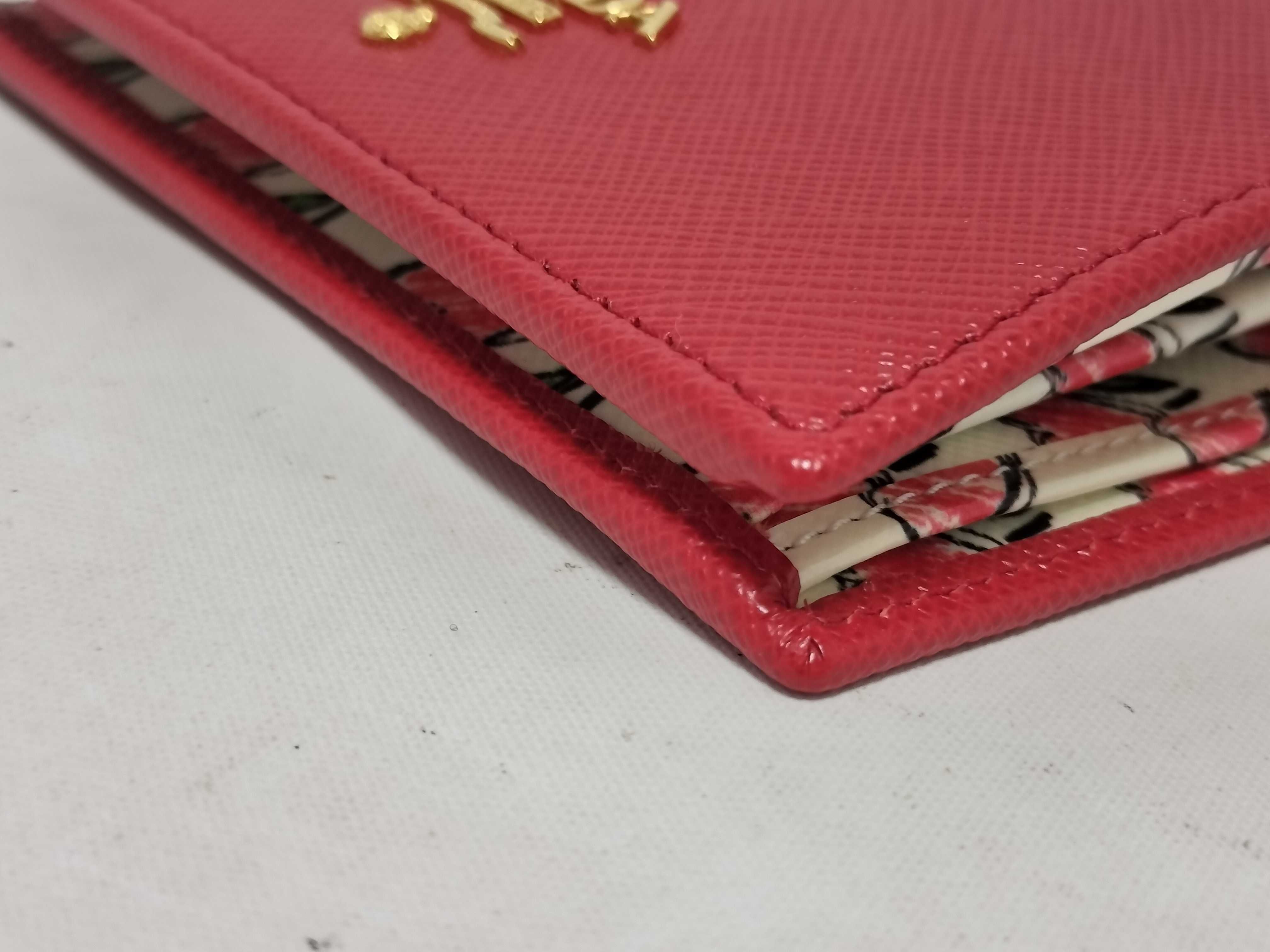 Mini Wallet Saffiano Red Wallet — view 6