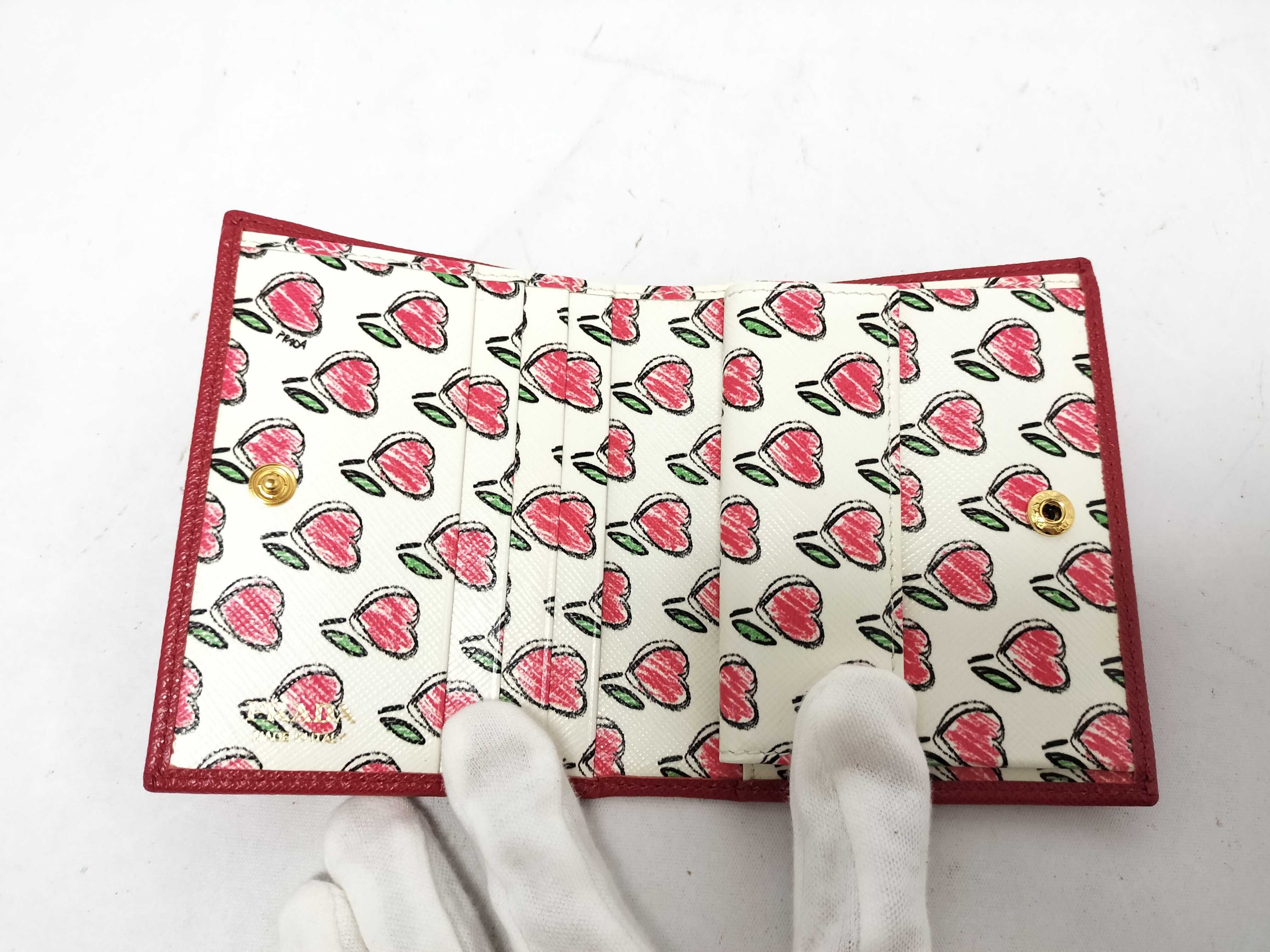 Mini Wallet Saffiano Red Wallet — view 7