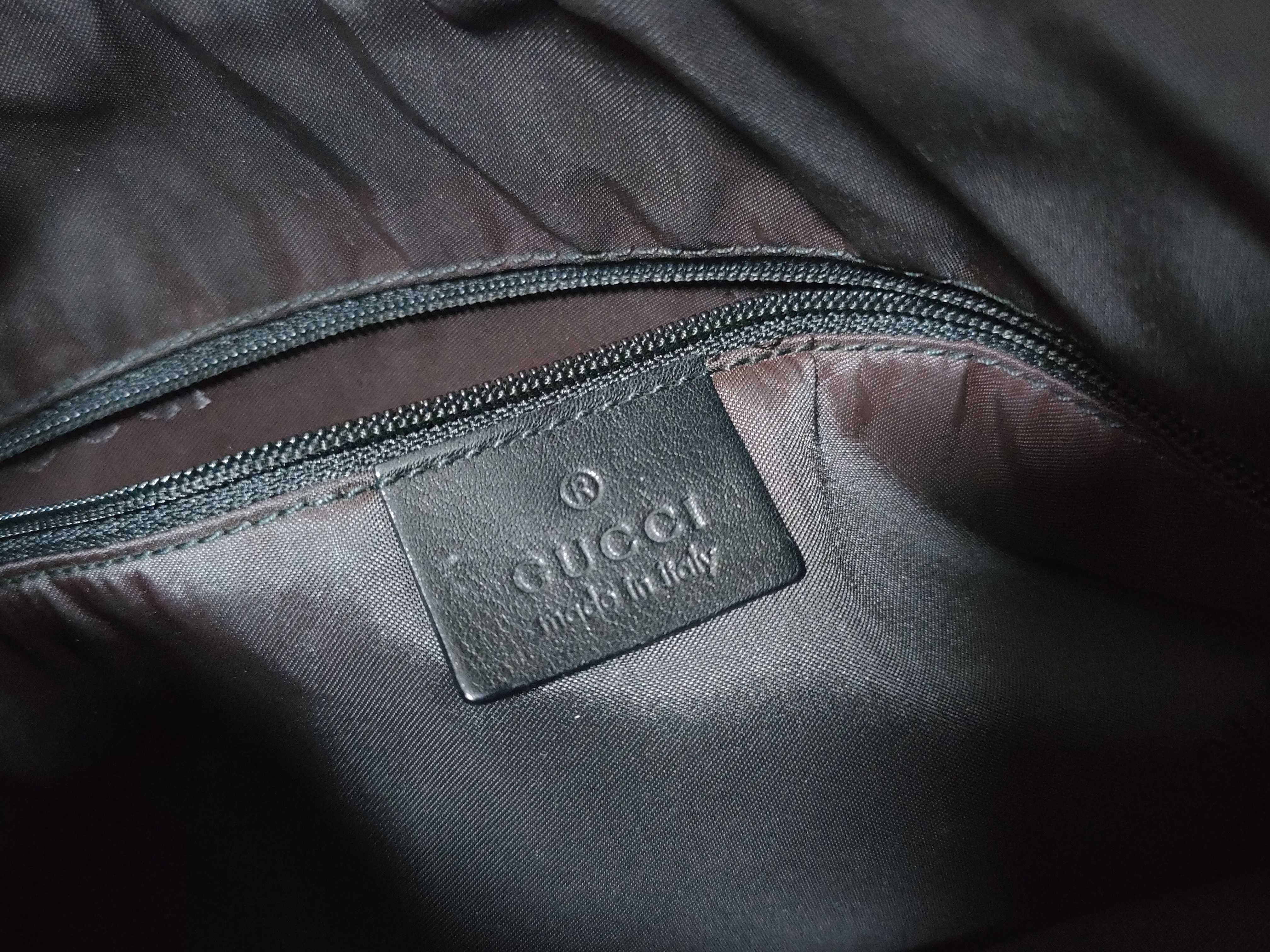 Leather GG Hardware One-Shoulder Bag — view 12