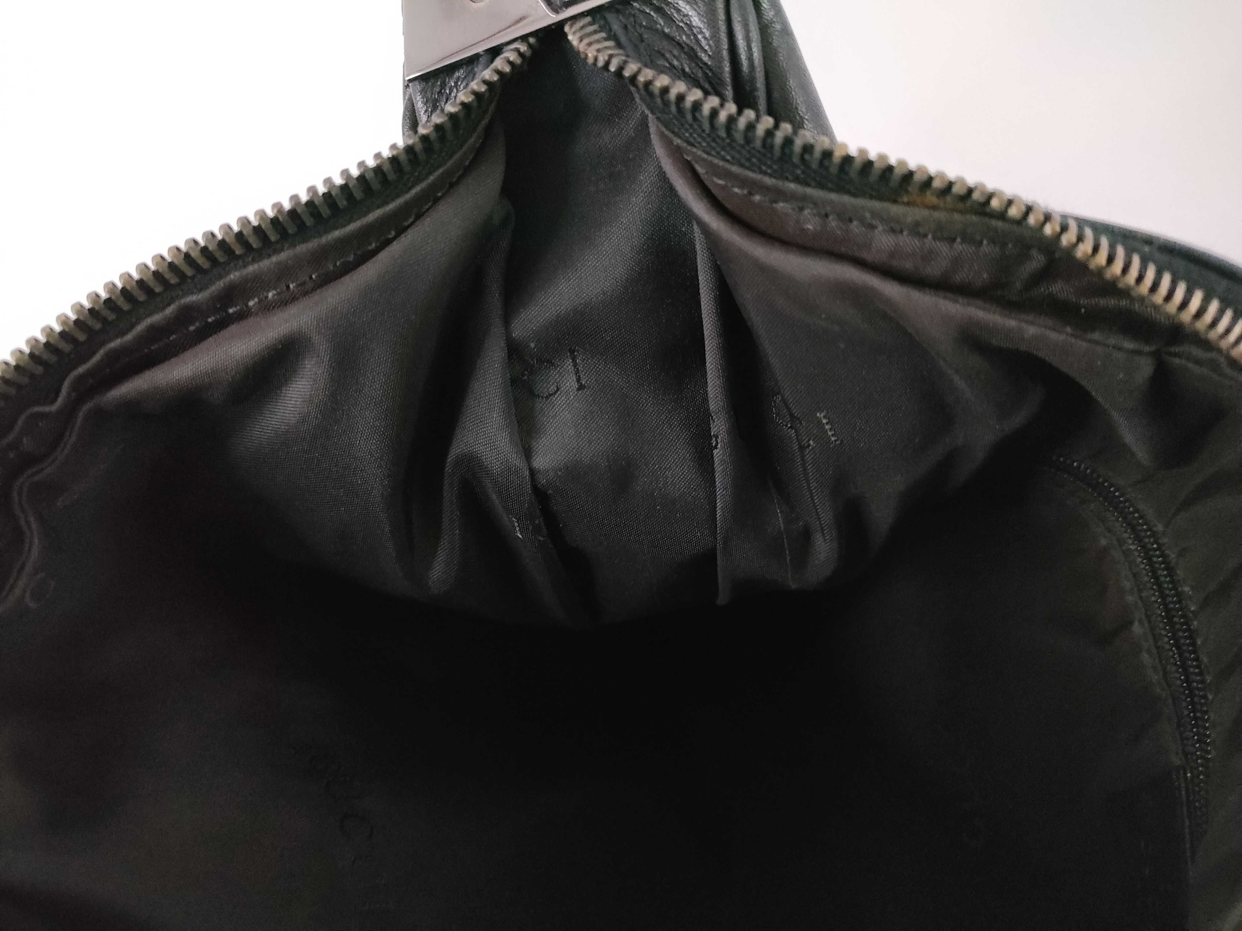 Leather GG Hardware One-Shoulder Bag — view 10