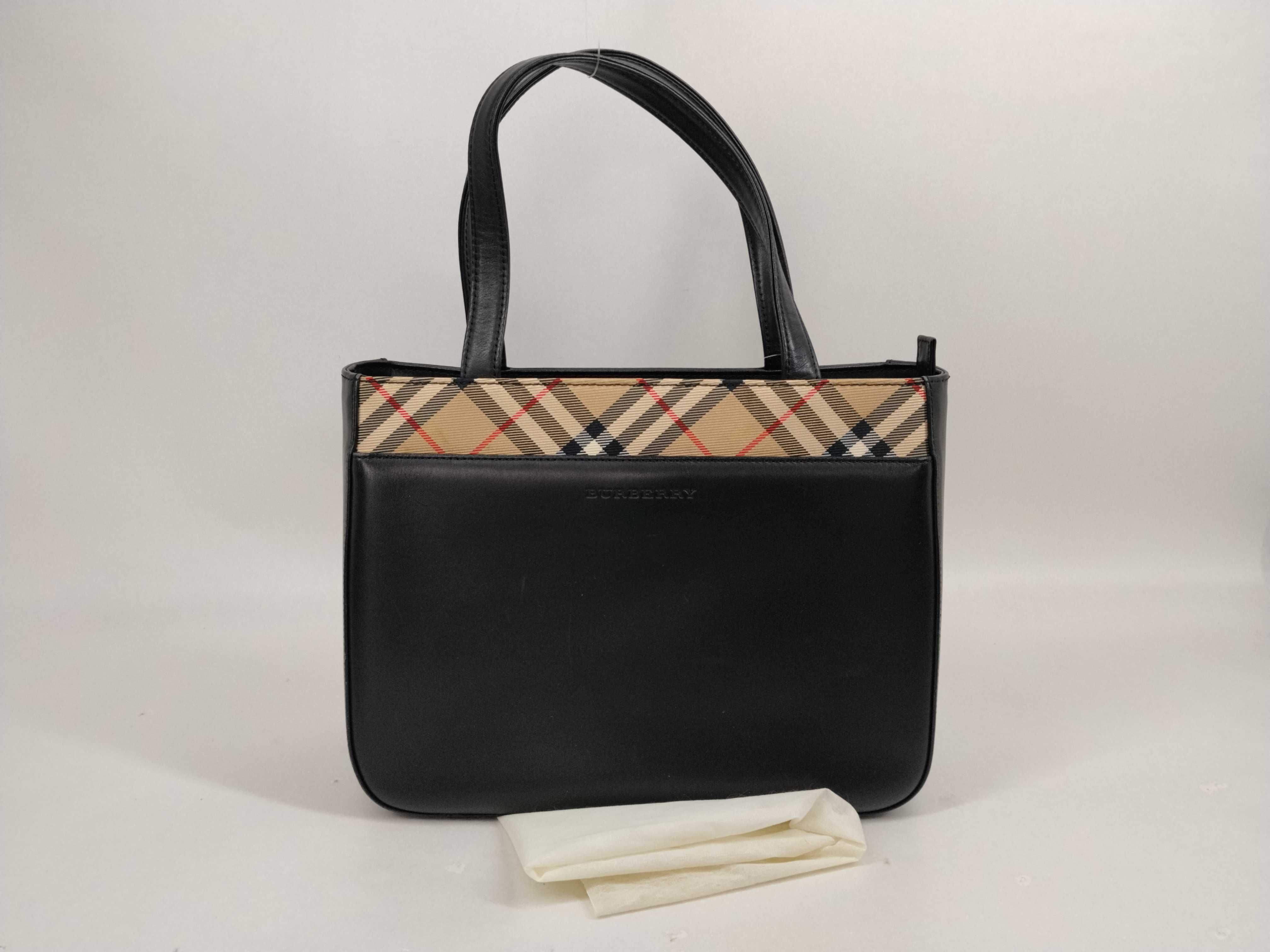Nova Check Leather Handbag