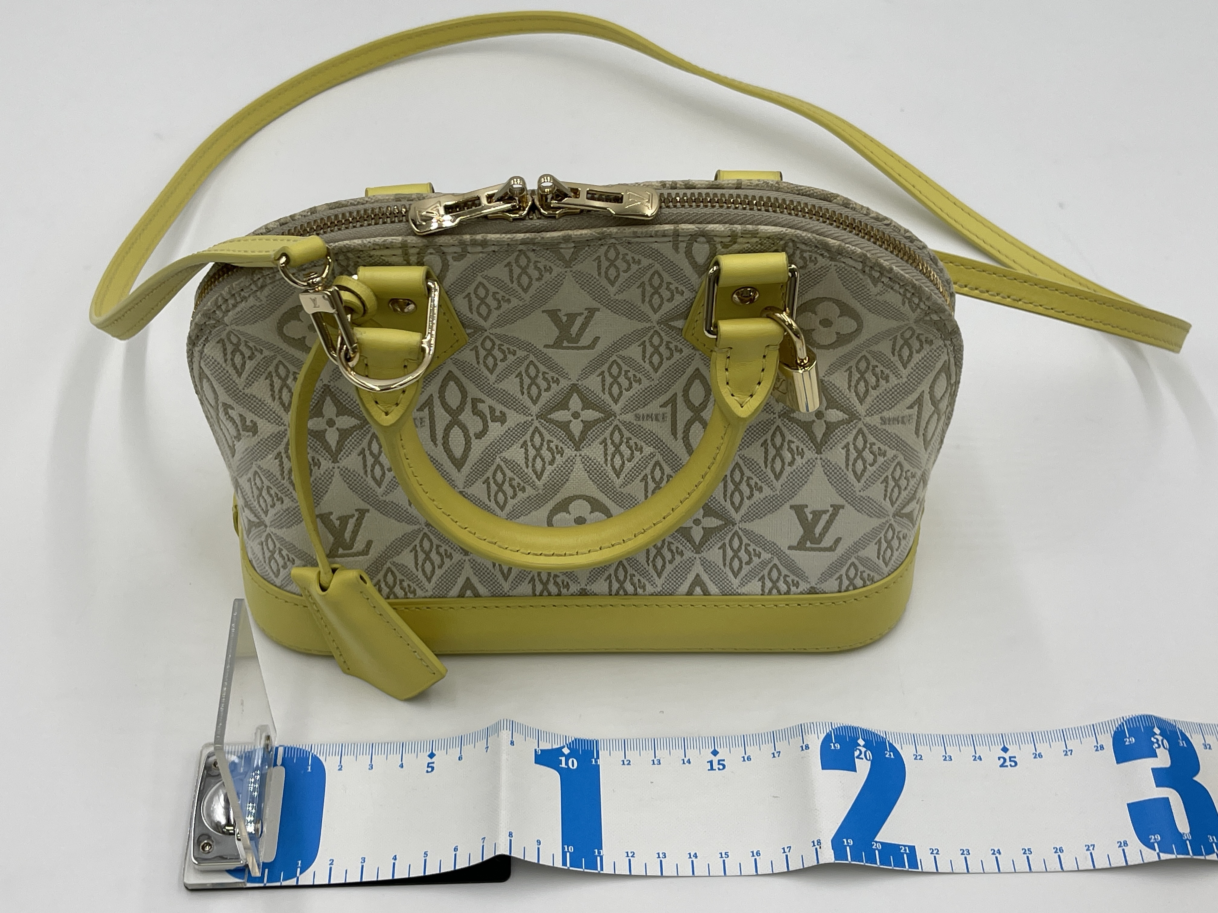 Monogram Jacquard Alma BB M53476 Key Clochette Handbag — view 12