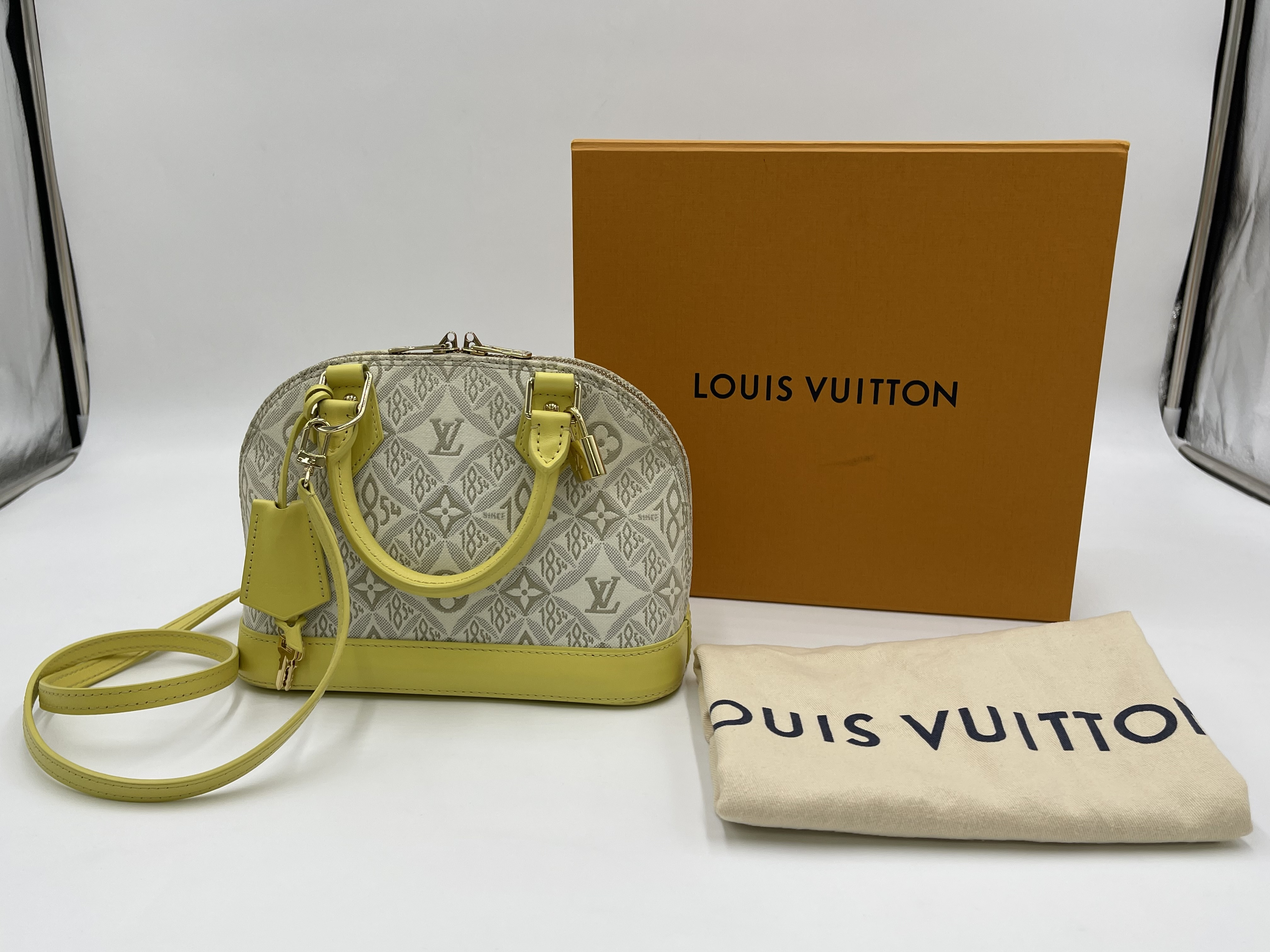 Monogram Jacquard Alma BB M53476 Key Clochette Handbag — view 13