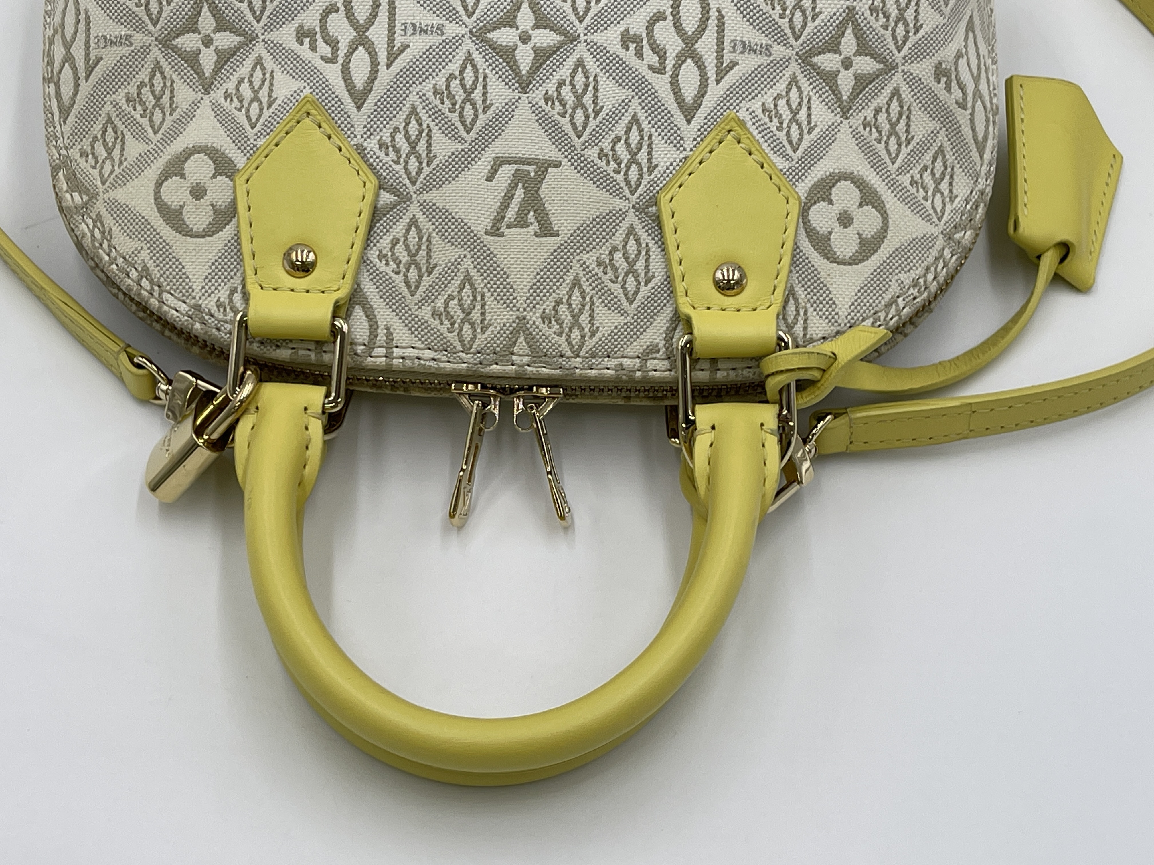 Monogram Jacquard Alma BB M53476 Key Clochette Handbag — view 4