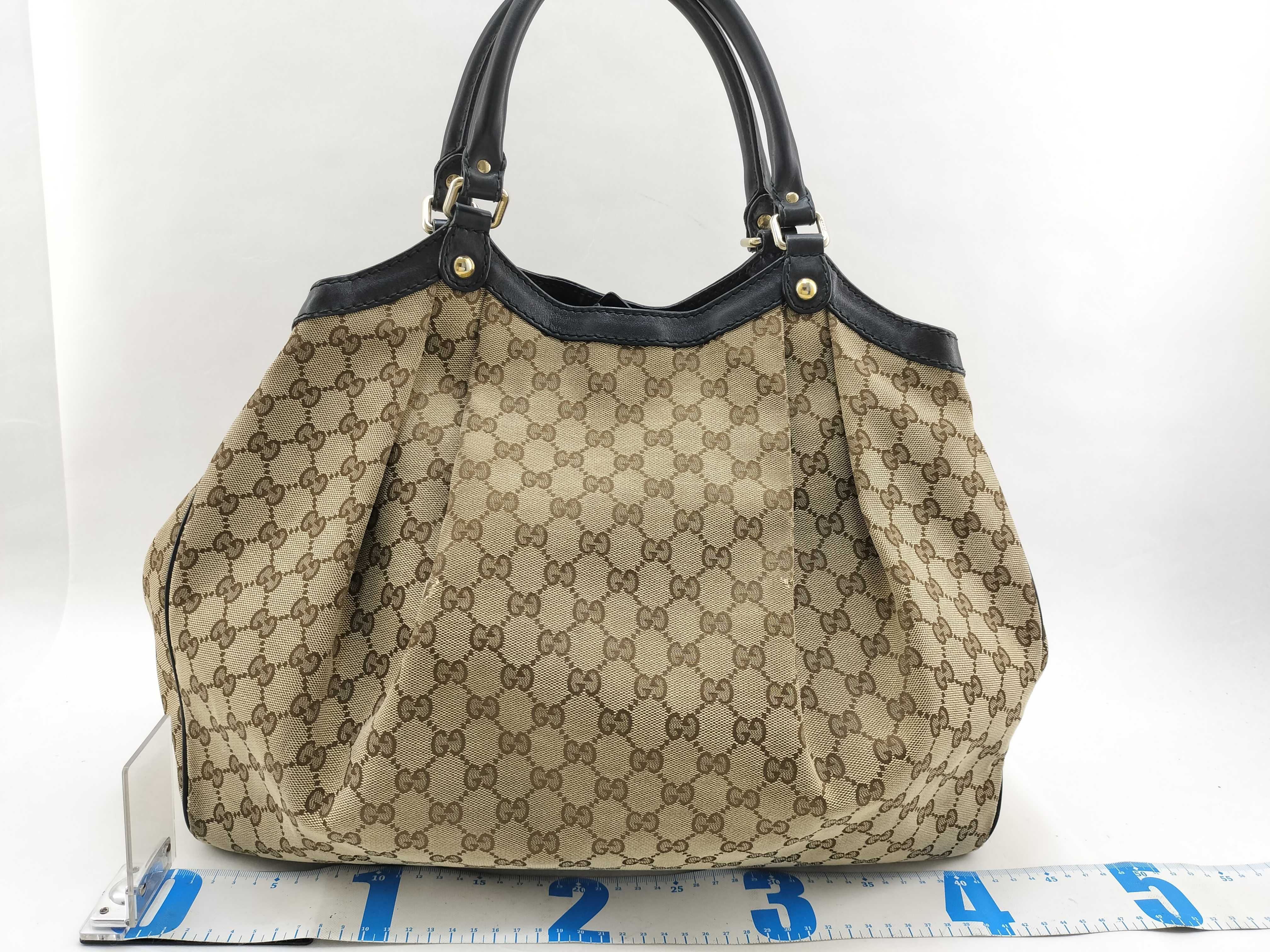 GG Canvas Black Canvas GG Monogram Pumpkin Shoulder Bag — view 2