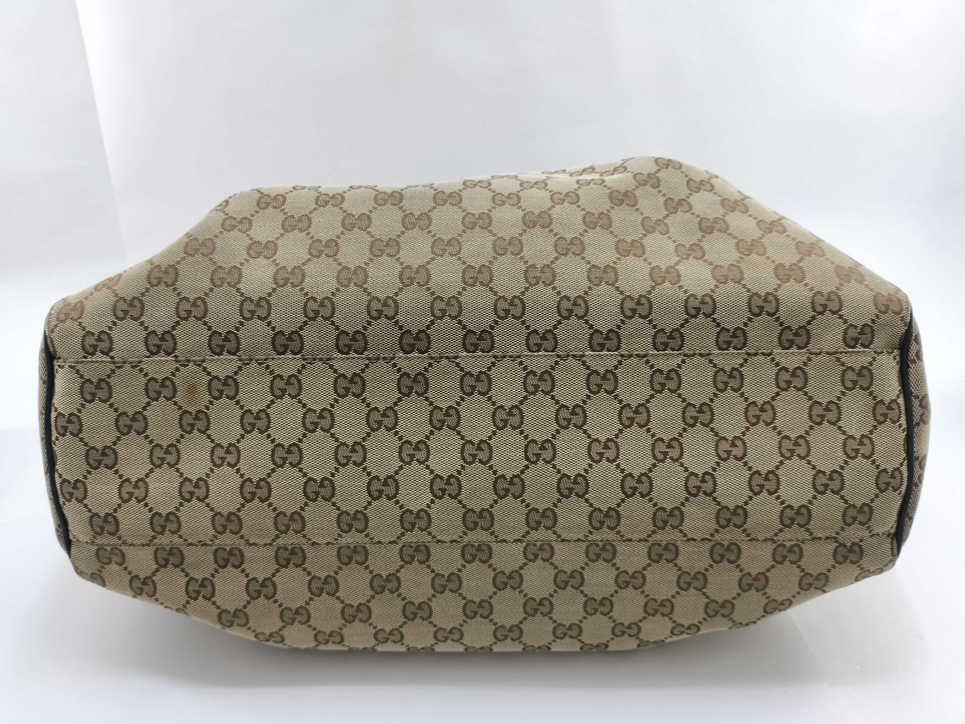 GG Canvas Black Canvas GG Monogram Pumpkin Shoulder Bag — view 3