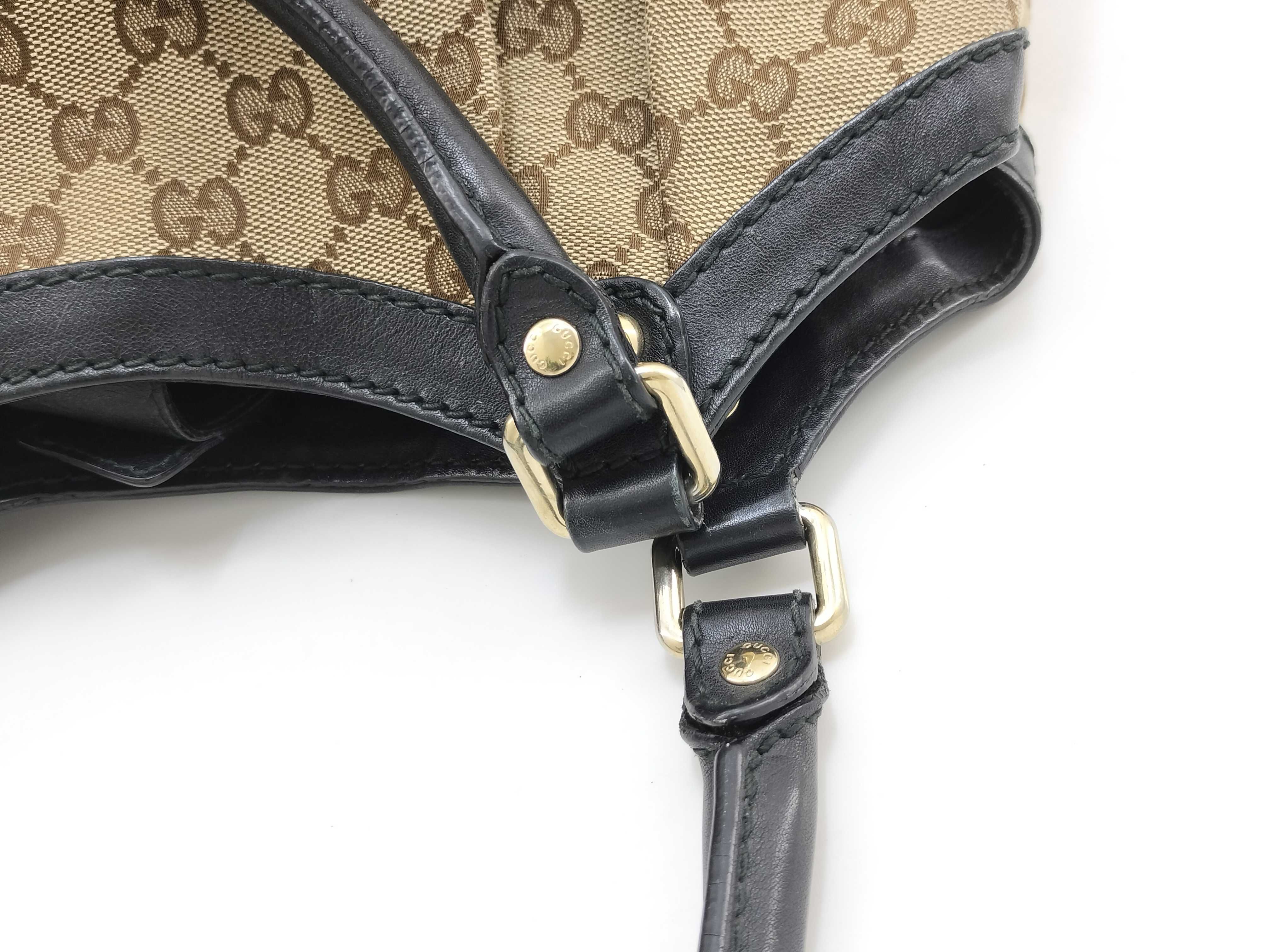 GG Canvas Black Canvas GG Monogram Pumpkin Shoulder Bag — view 8