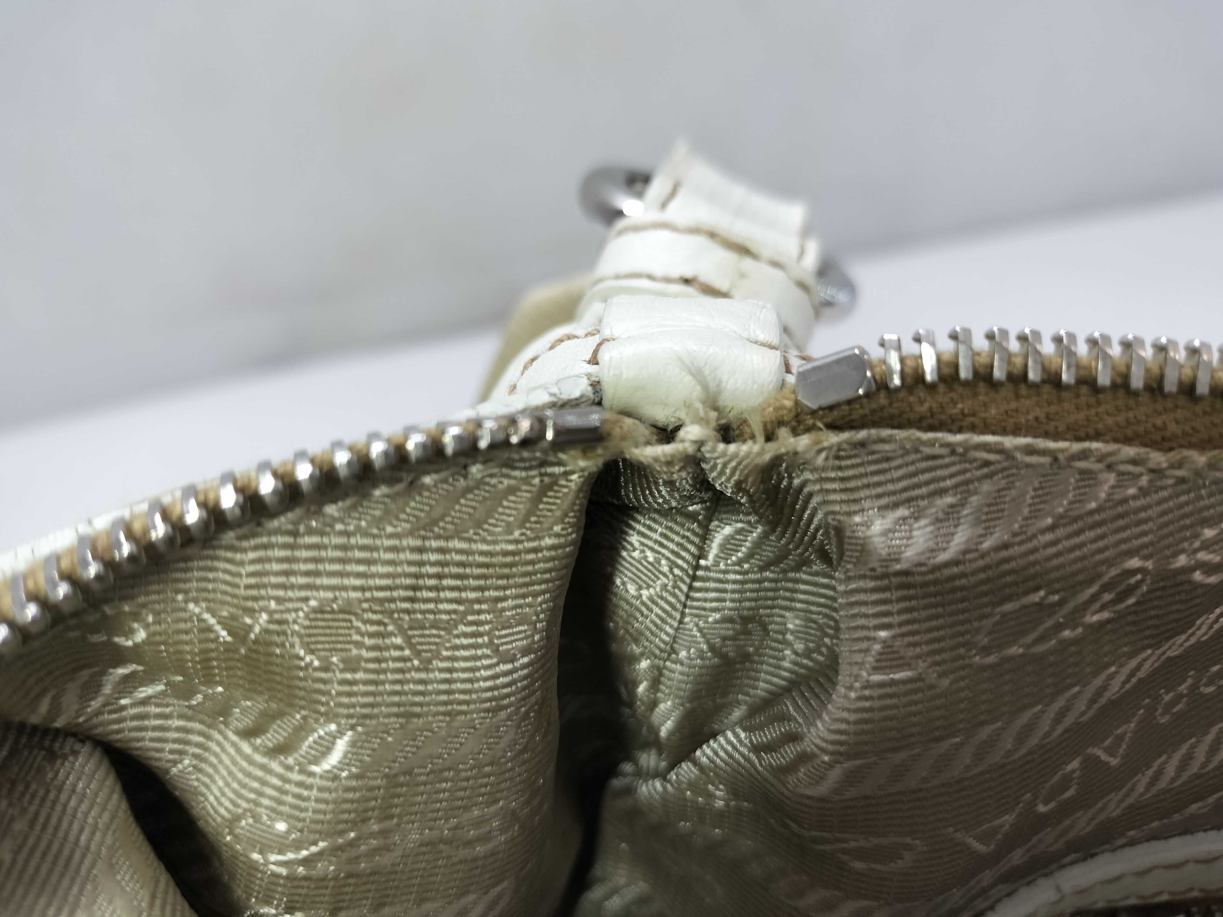 Leather One-Shoulder Bag, Ivory, BT0531 (Shoulder Bag) — view 14