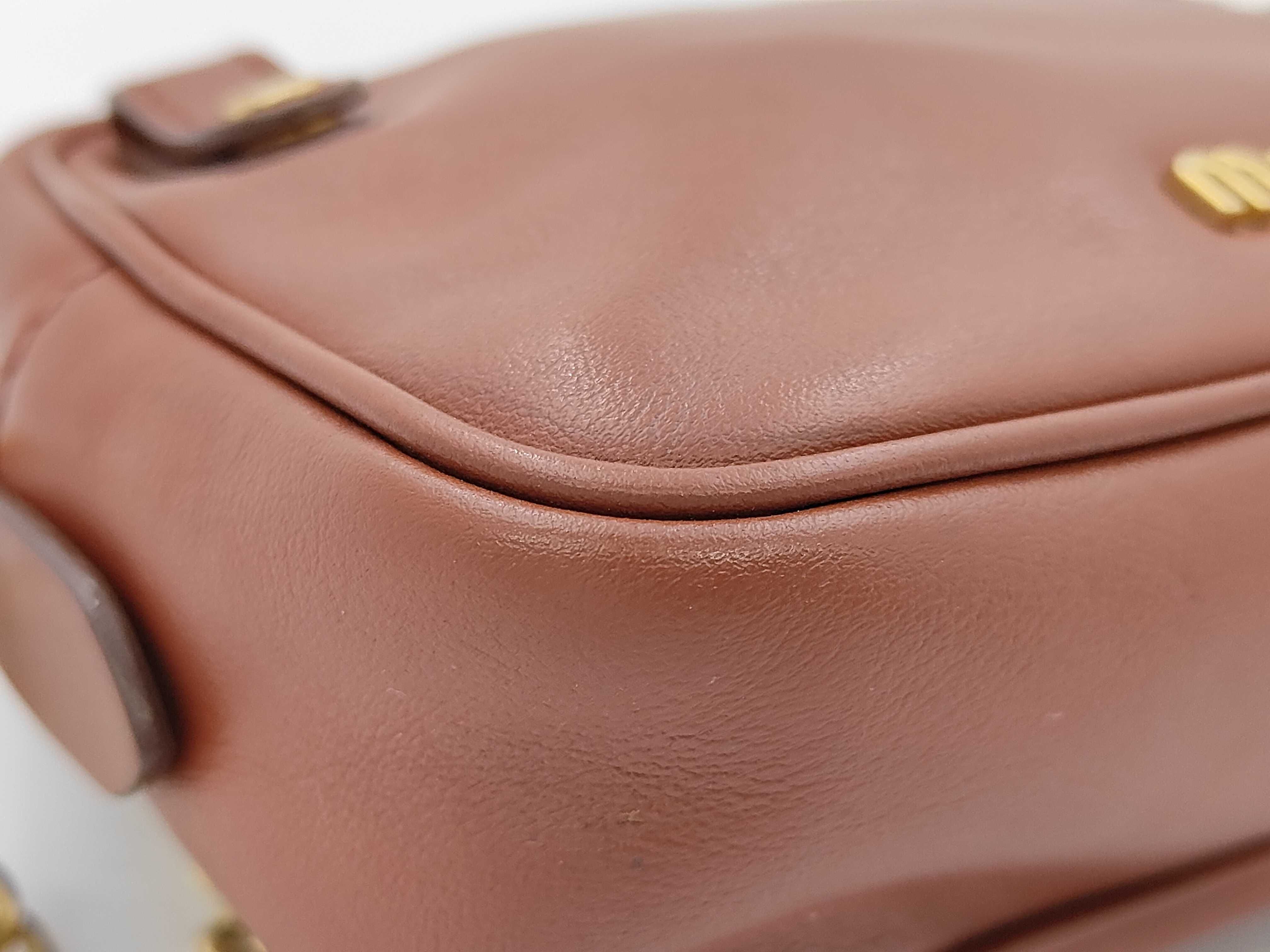 Chain Shoulder Leather Brown Shoulder Bag — view 6