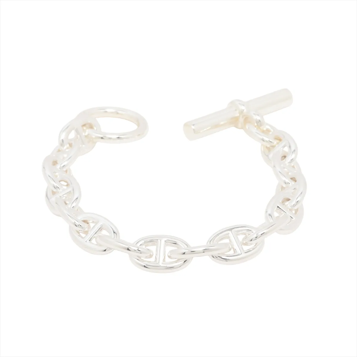 Chaine d'Ancre PM Bracelet, 15 links, 925 sterling silver, 33.0g, 24G207109. Shows signs of wear, including