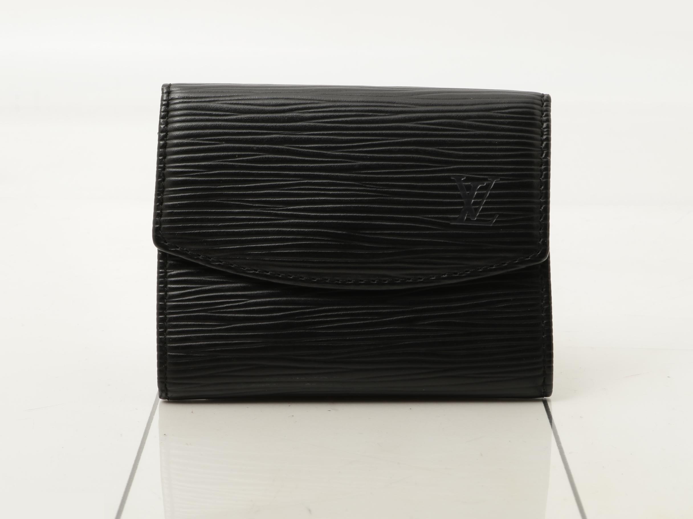Epi Portemonnaie Simple Noir Coin Case