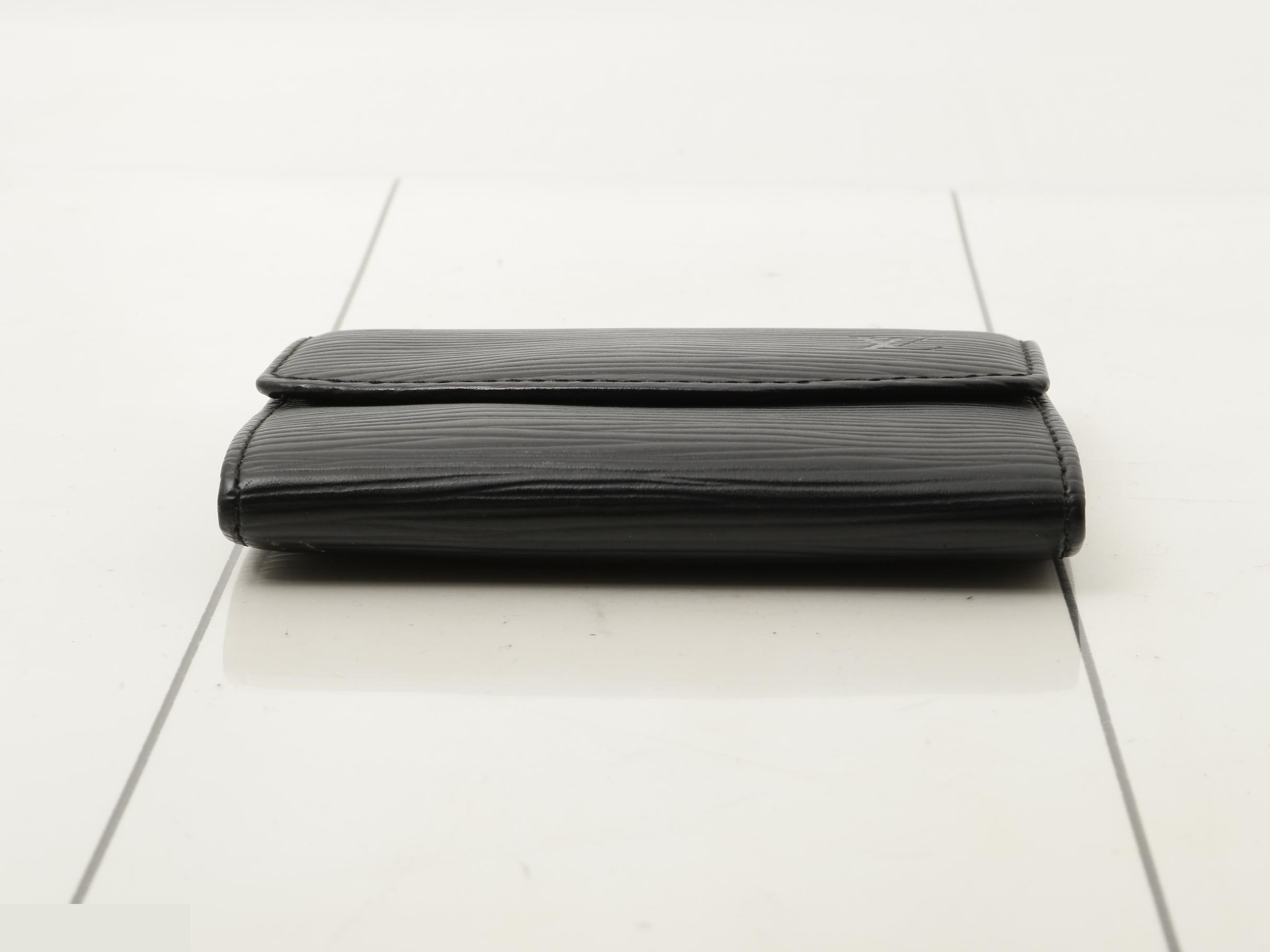 Epi Portemonnaie Simple Noir Coin Case — view 3