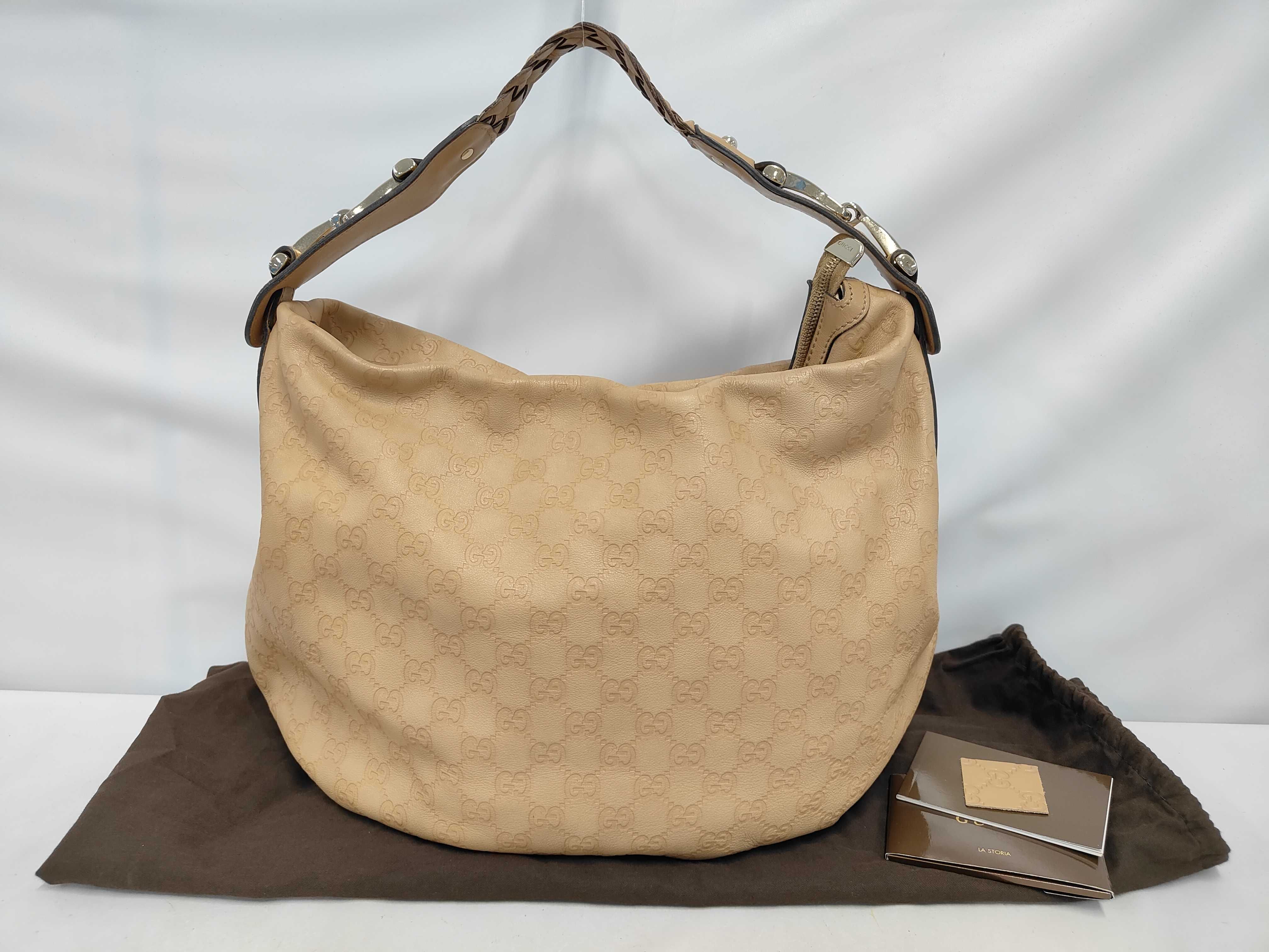 Guccissima Horsebit Hobo One-Shoulder Bag
