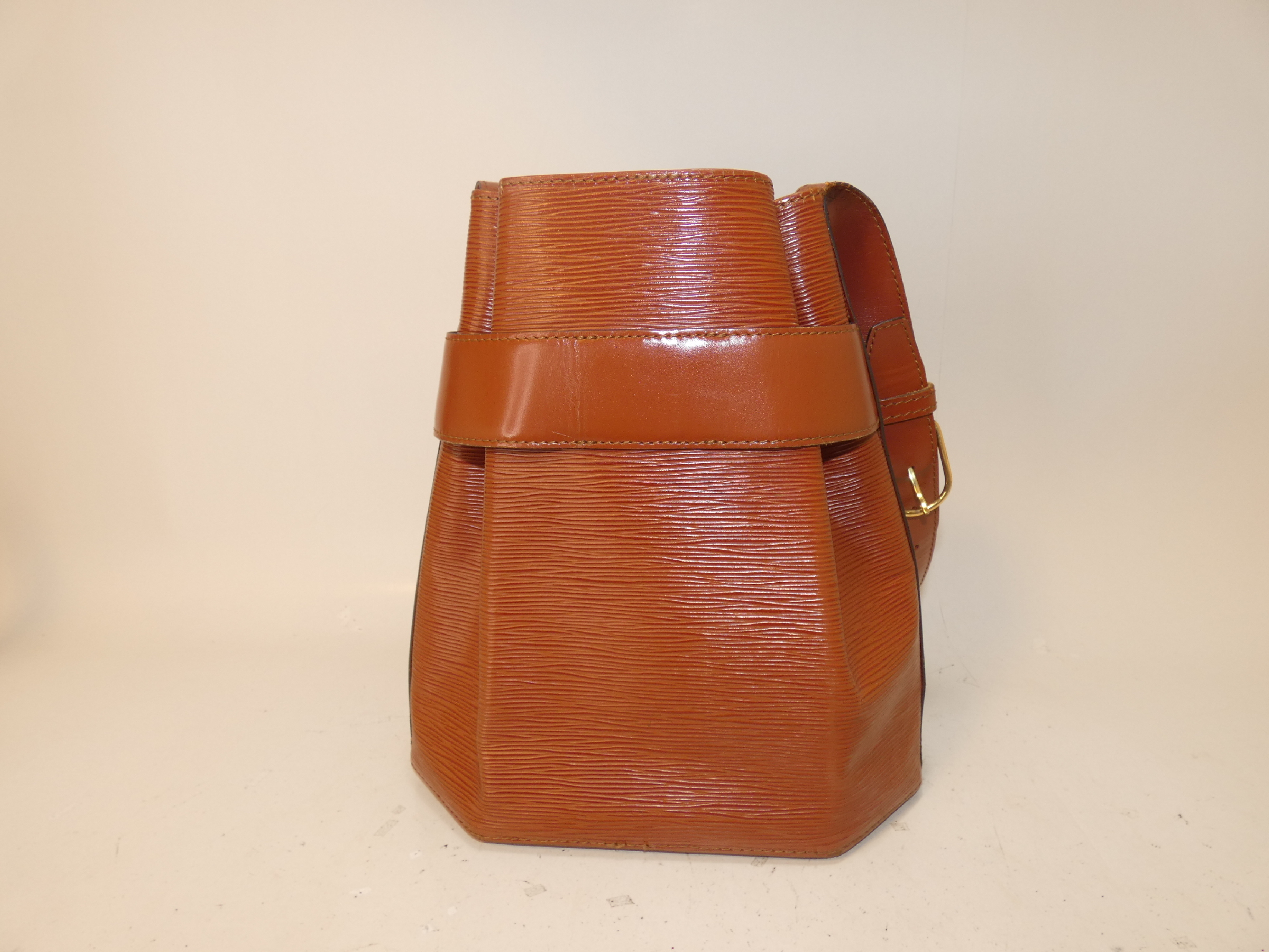 Epi Sac Depaule Brown Shoulder Bag — view 2