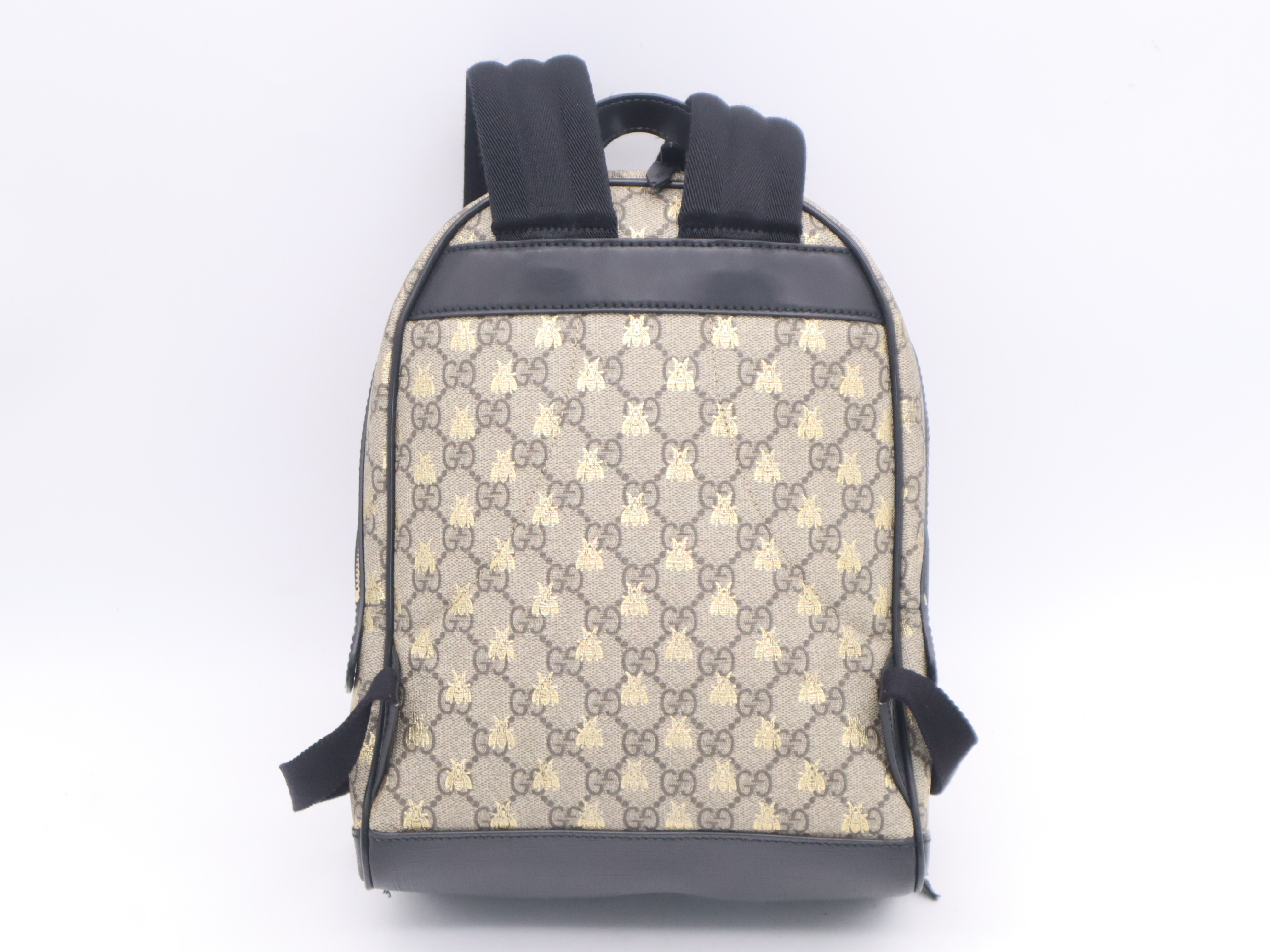 427042GG Supreme Bee Backpack, Beige/Black, Rucksack — view 2