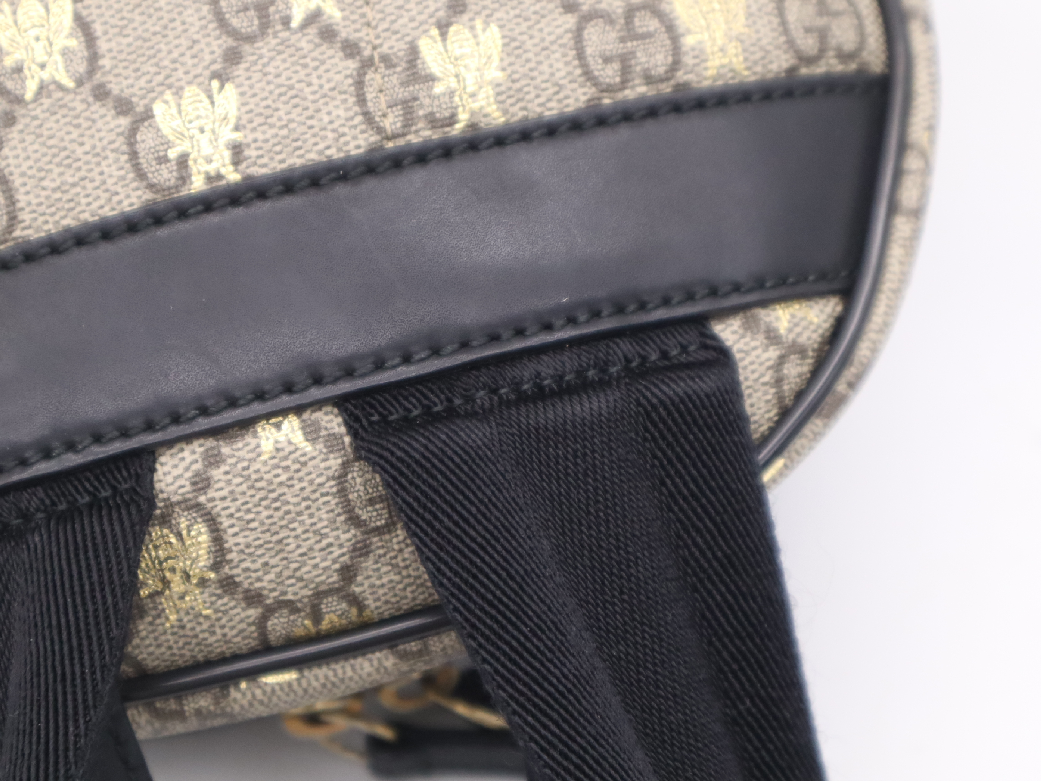 427042GG Supreme Bee Backpack, Beige/Black, Rucksack — view 8