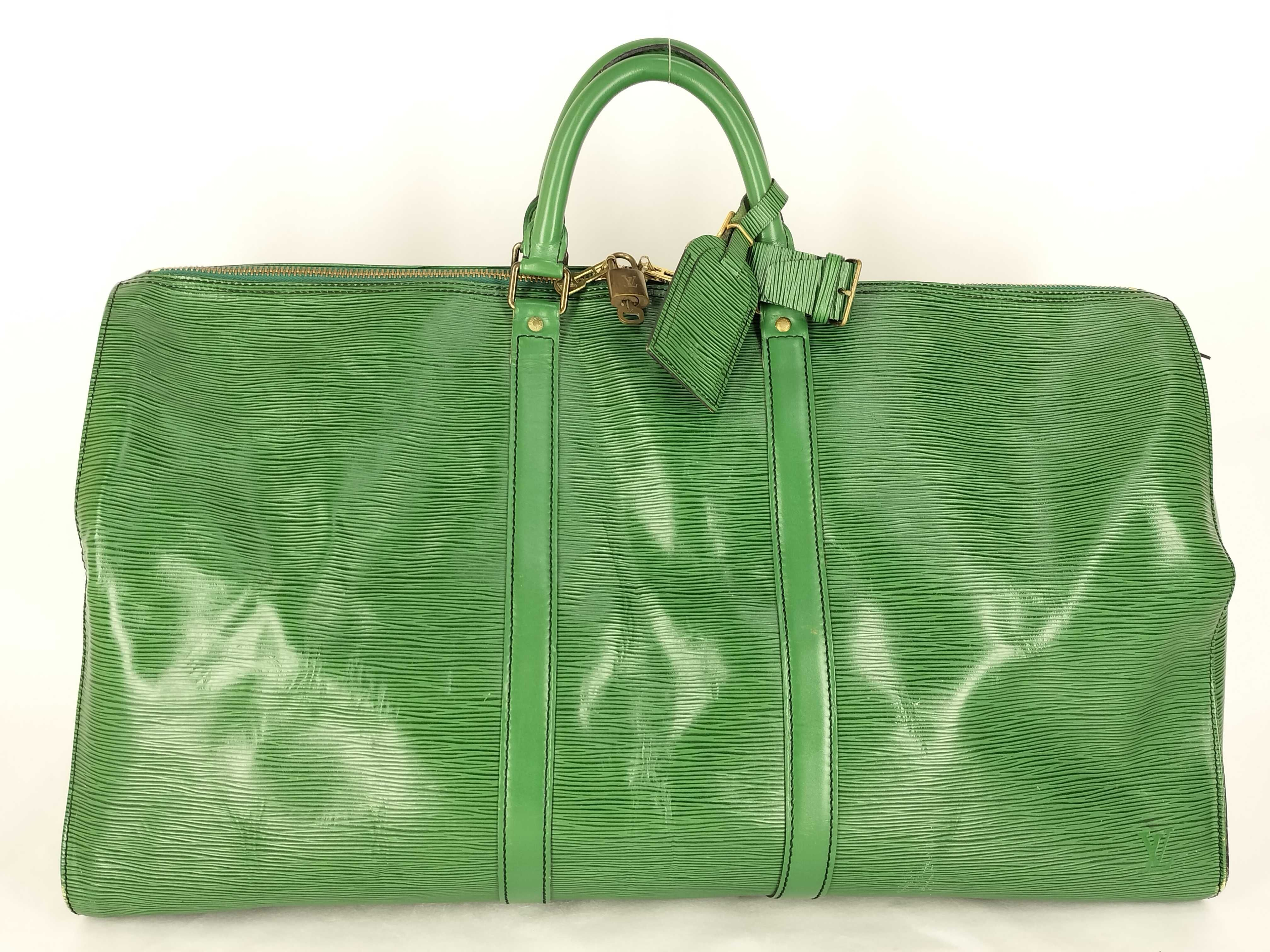 Keepall 55 Epi Borneo Green M42954 VI881 Boston Bag