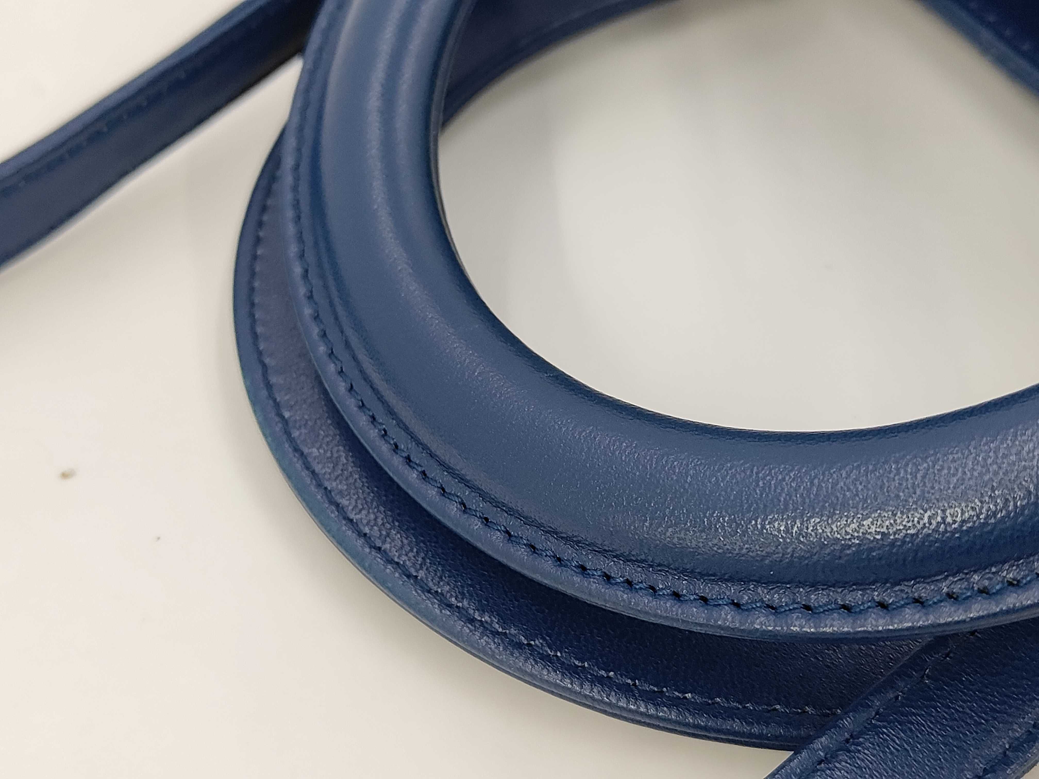 Lady Dior Large Cannage Lambskin 2-way Shoulder Bag with Silver Hardware, Blue — view 6