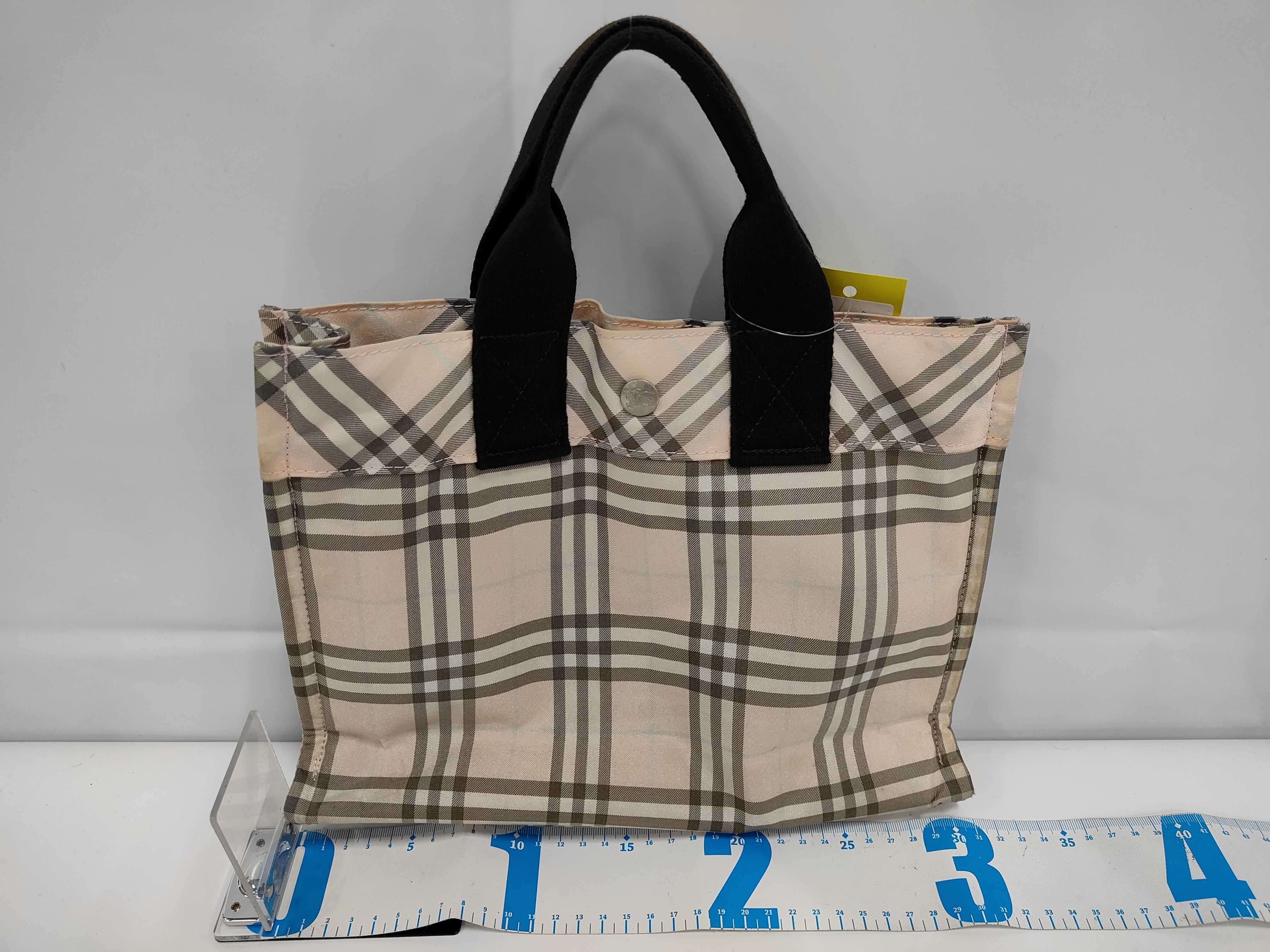 Check Nylon Pink Tote Bag — view 2