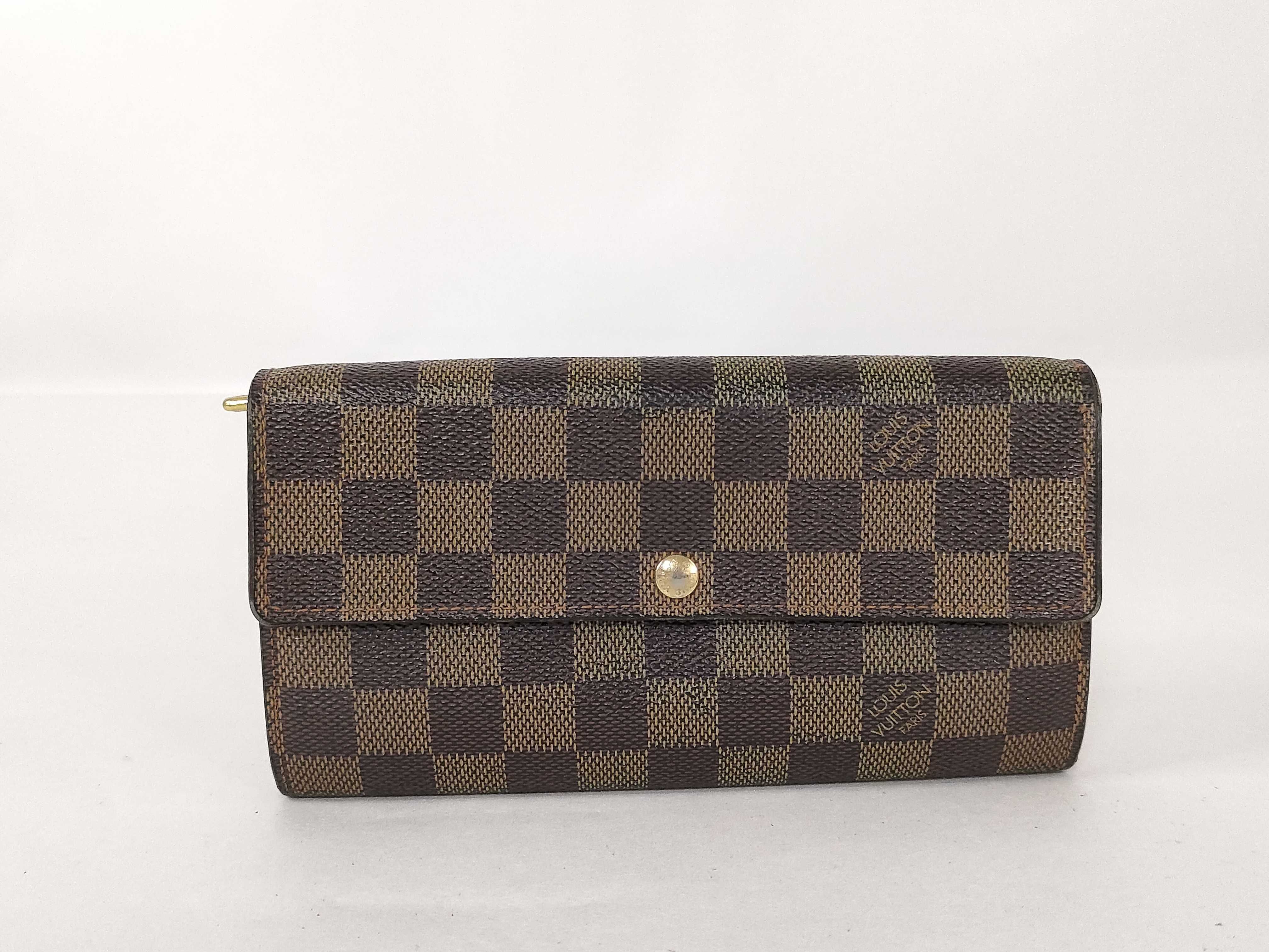 Damier Louis Vuitton Damier Portefeuille Sarah Long Wallet