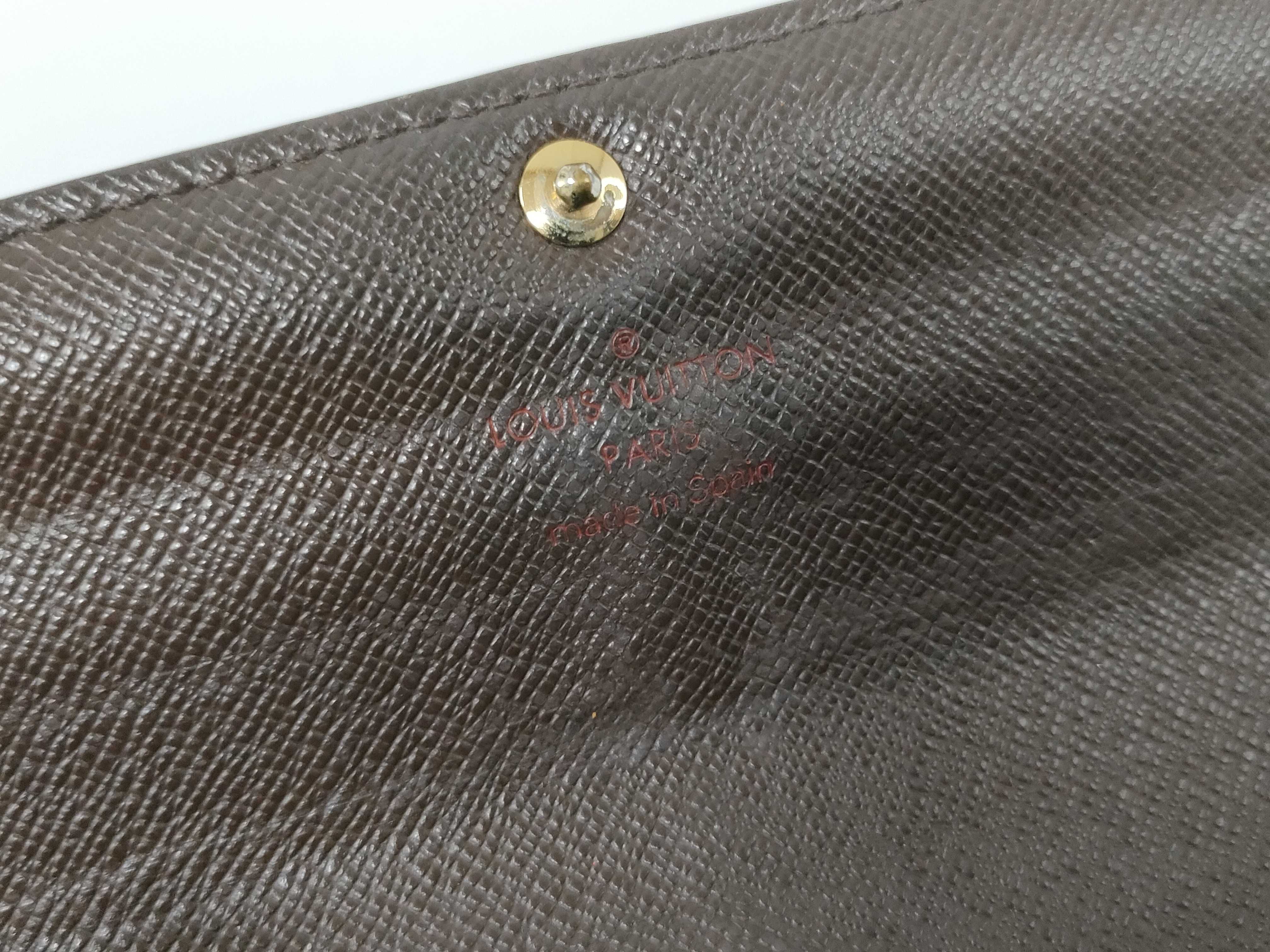 Damier Louis Vuitton Damier Portefeuille Sarah Long Wallet — view 12