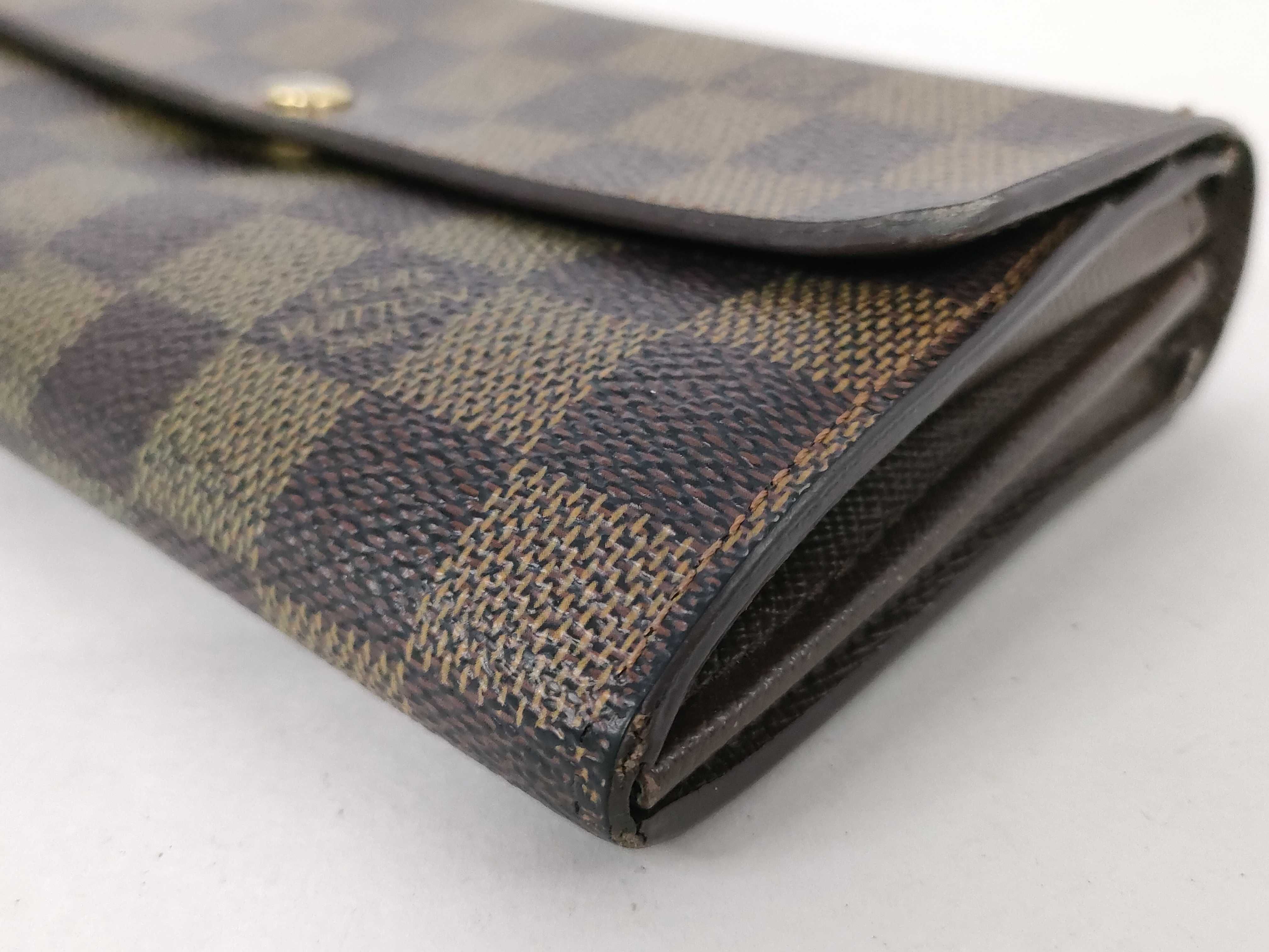 Damier Louis Vuitton Damier Portefeuille Sarah Long Wallet — view 3