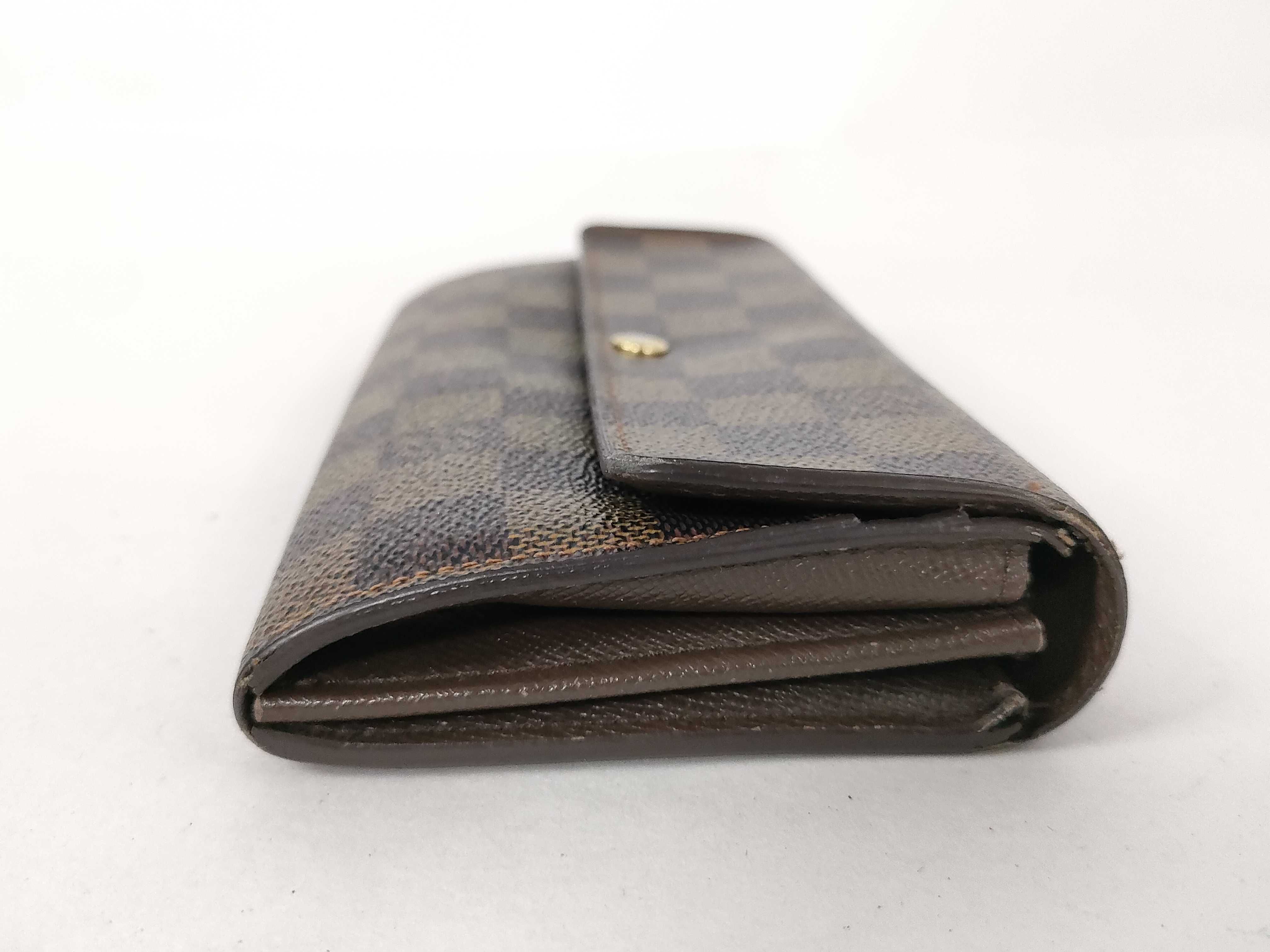 Damier Louis Vuitton Damier Portefeuille Sarah Long Wallet — view 4