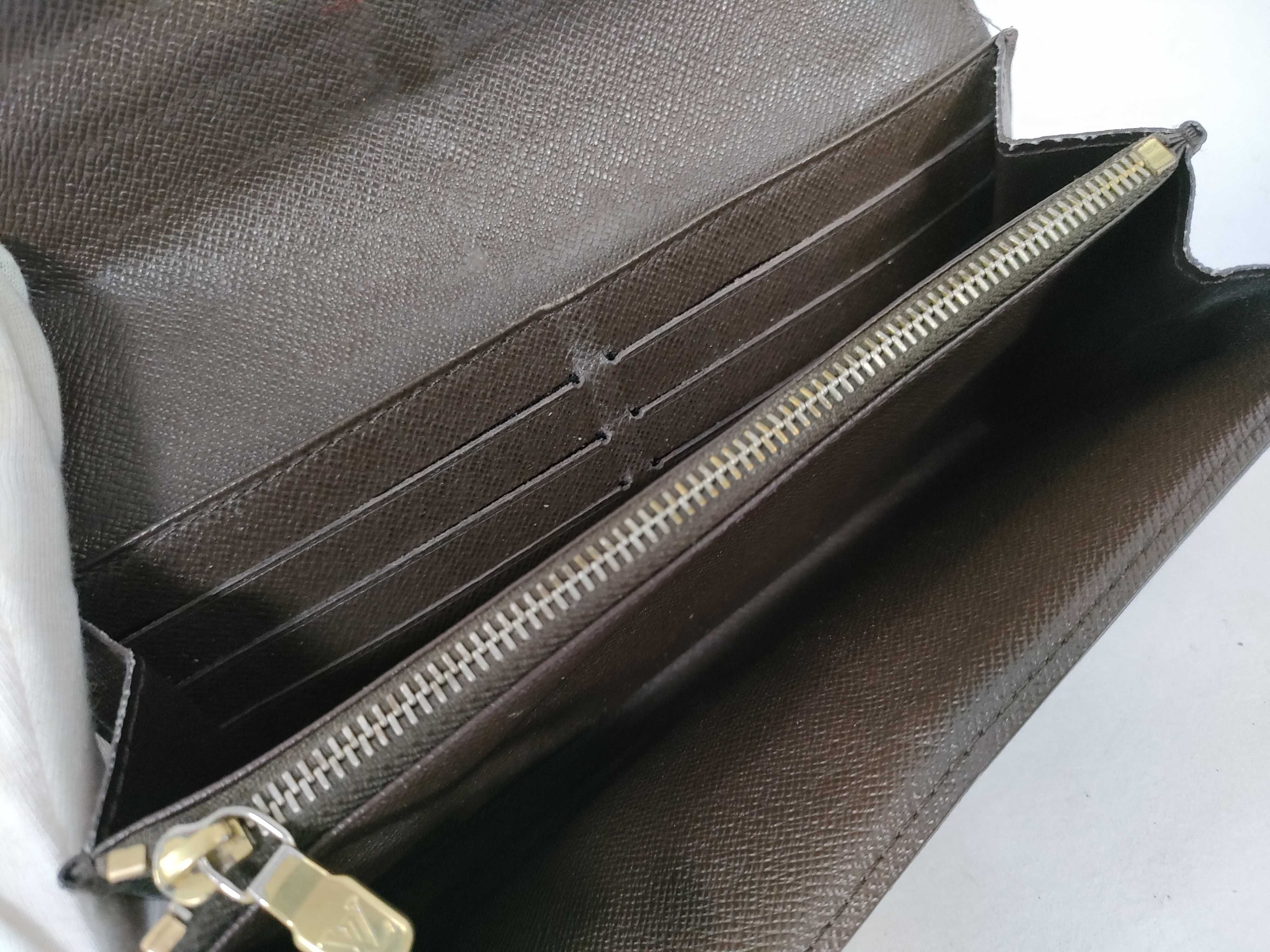 Damier Louis Vuitton Damier Portefeuille Sarah Long Wallet — view 8