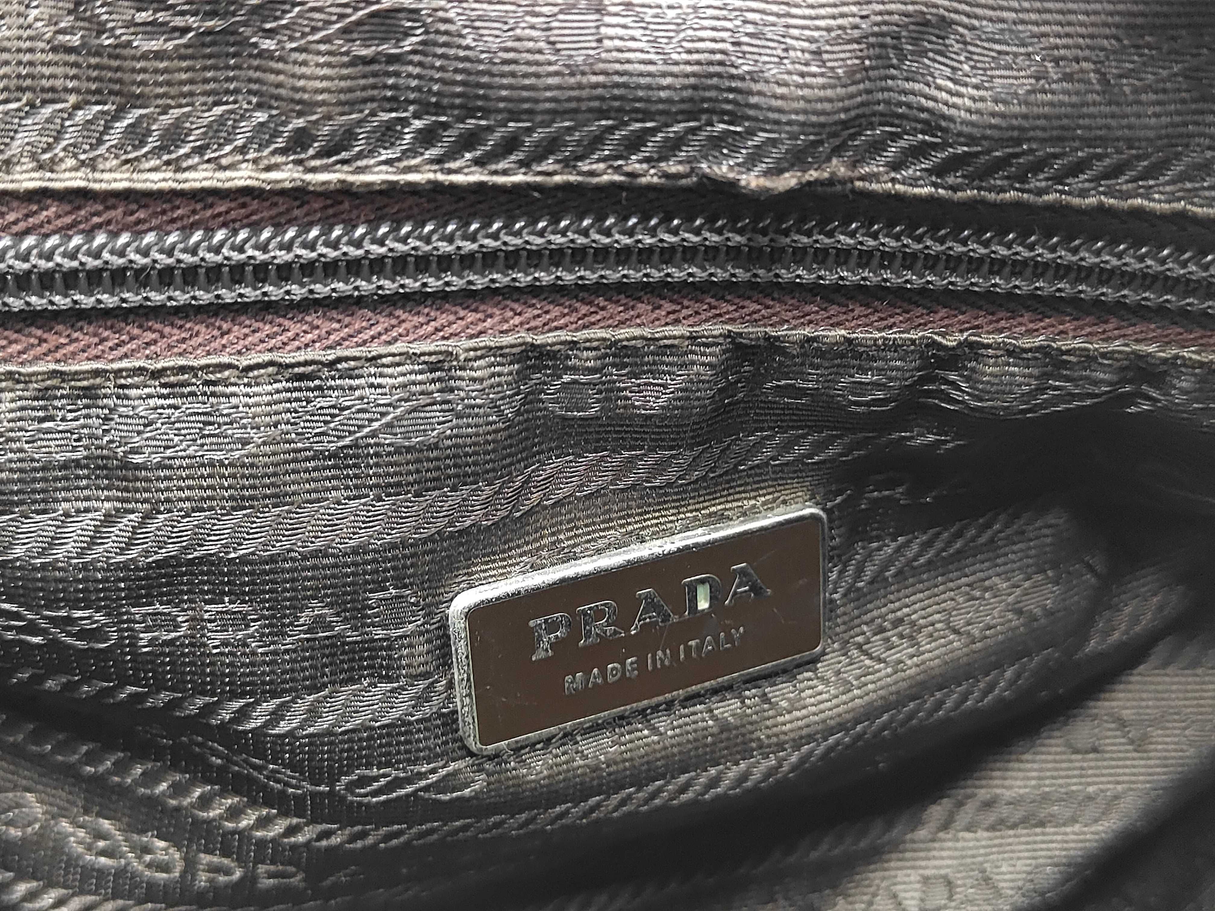 Nylon Yellow Beige Shoulder Bag — view 12