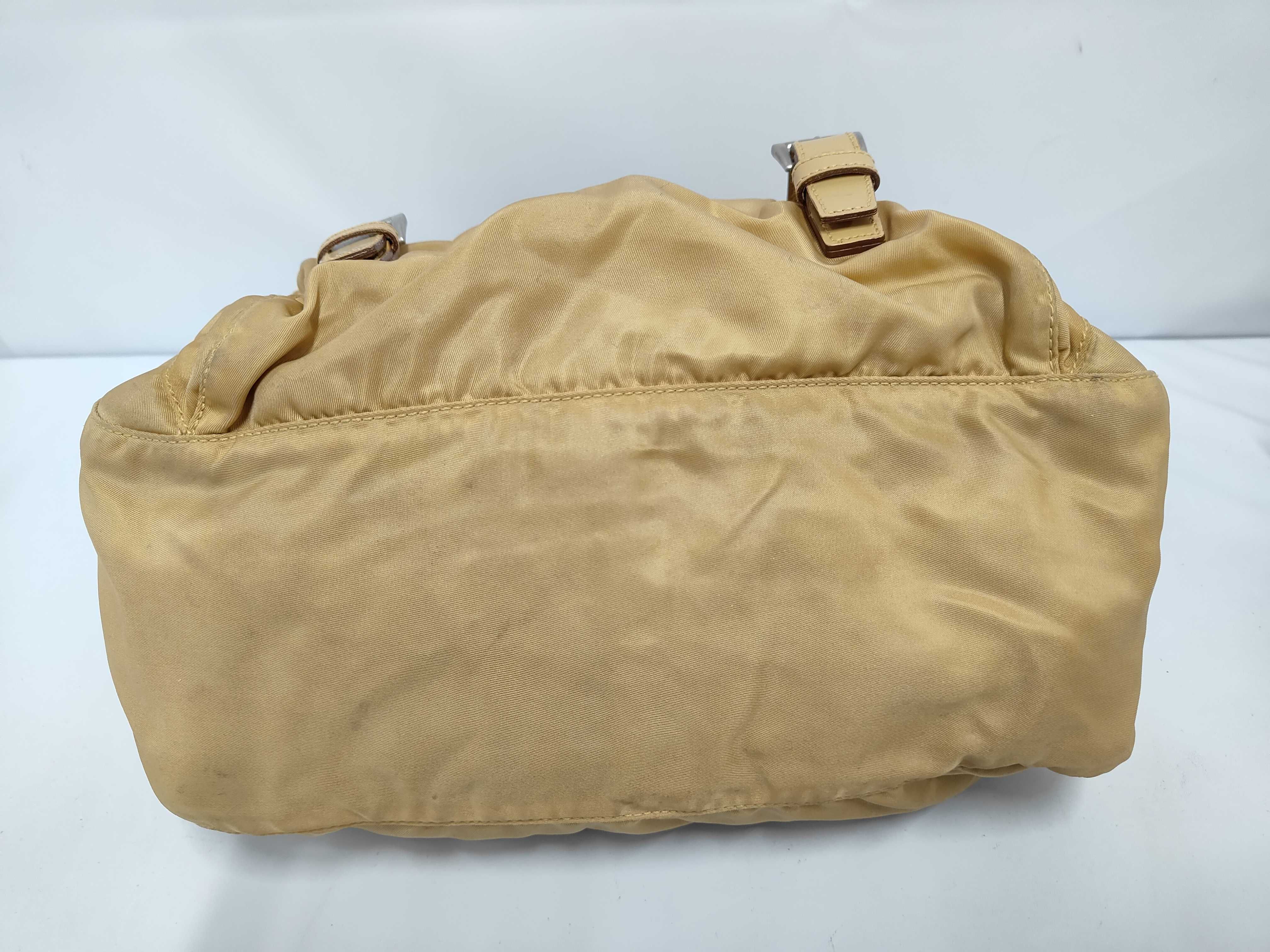 Nylon Yellow Beige Shoulder Bag — view 3
