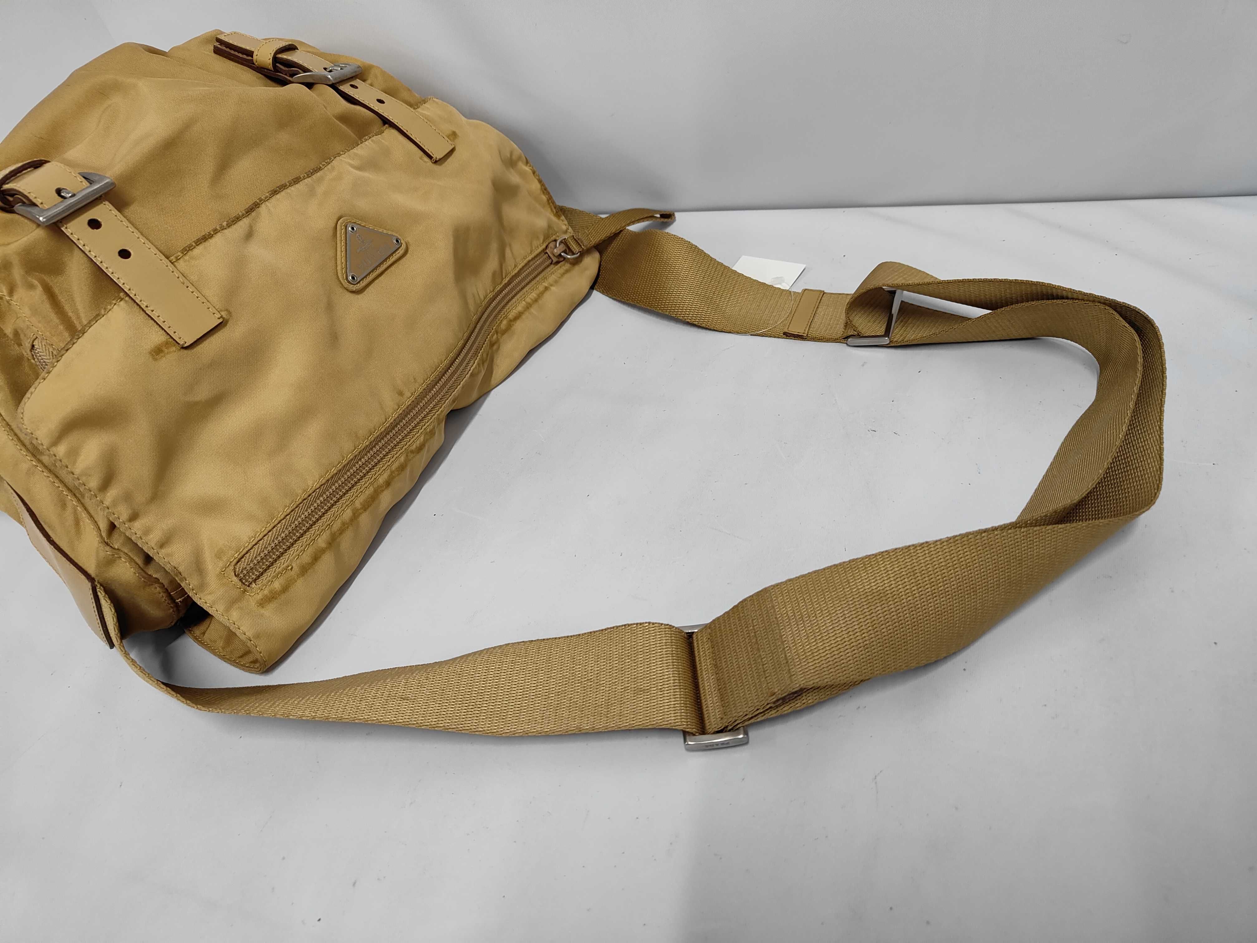 Nylon Yellow Beige Shoulder Bag — view 5