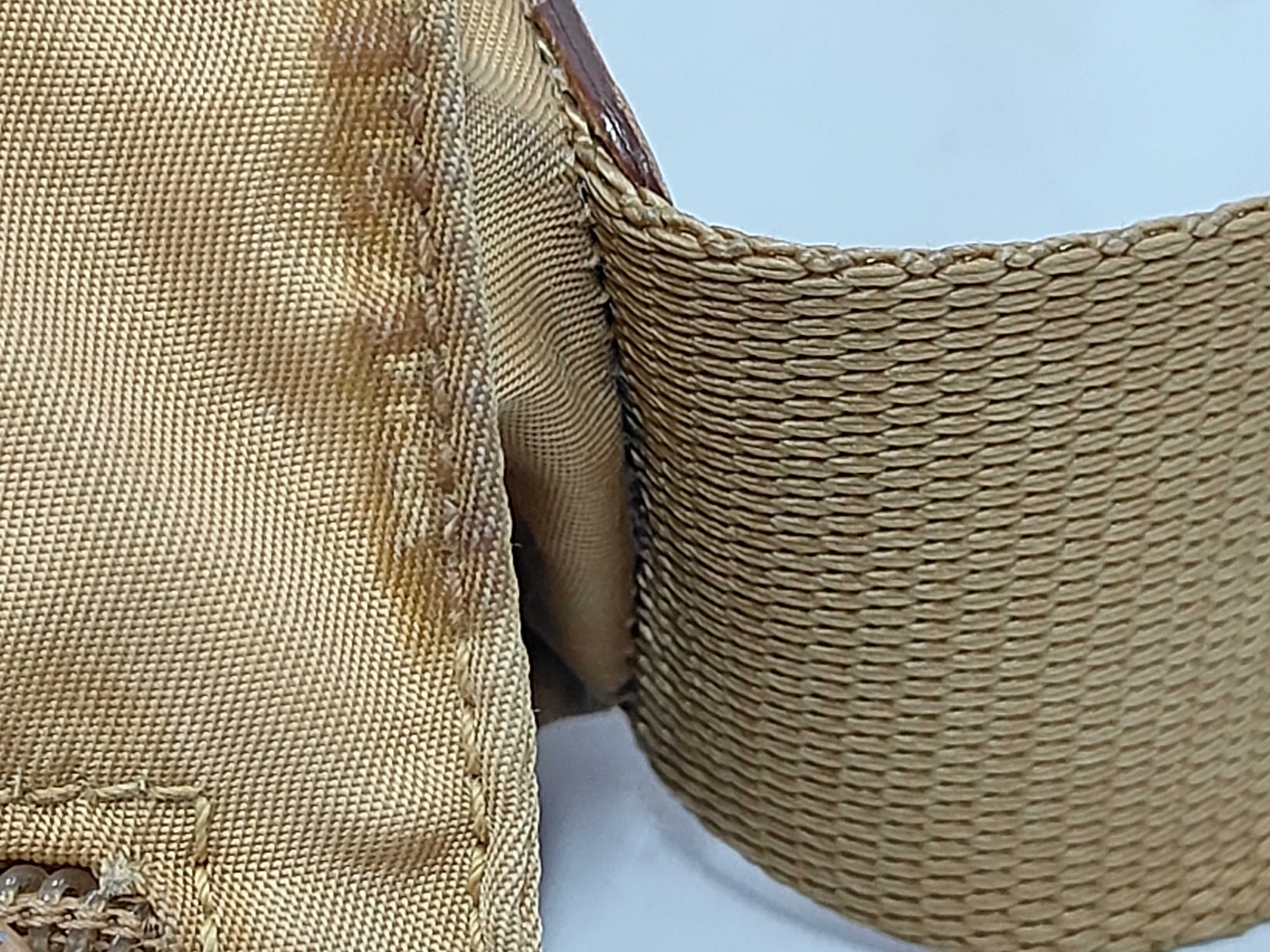 Nylon Yellow Beige Shoulder Bag — view 7