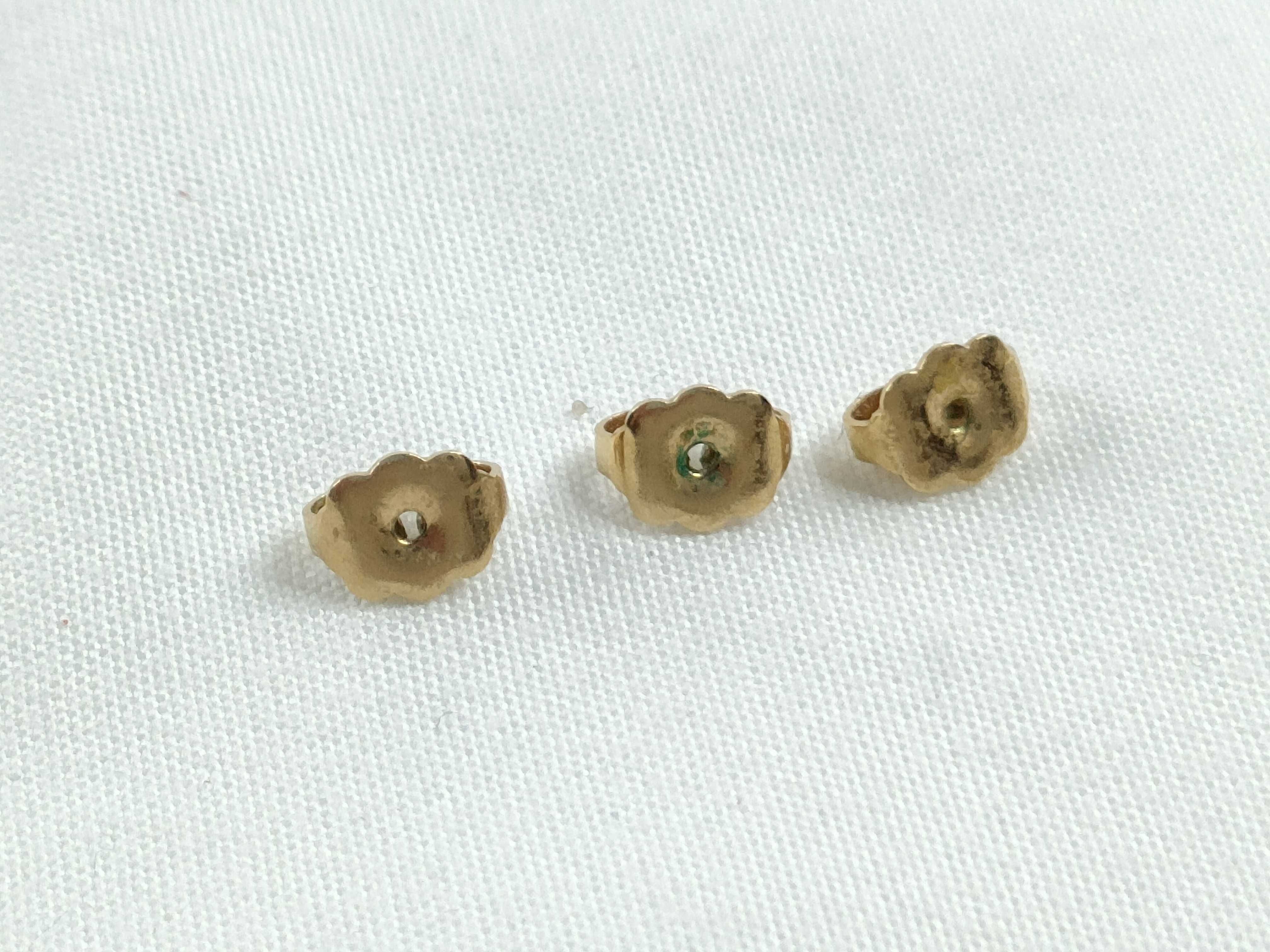 Pussy Sylvania Wood Gold Earrings — view 6