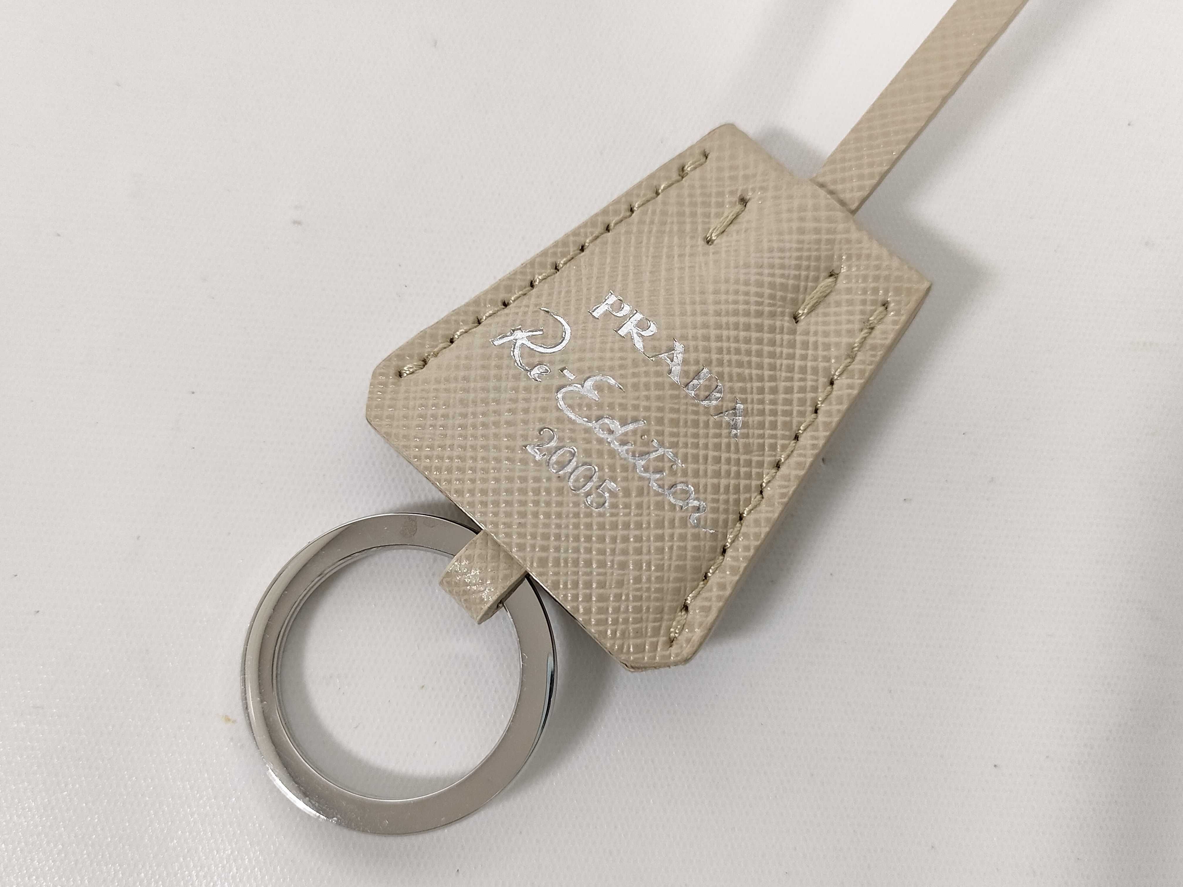 Nylon Re-Edition Shoulder Bag, Beige — view 15