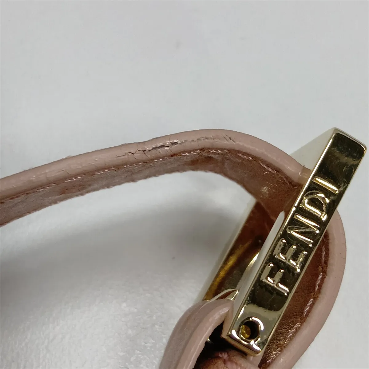 Leather Chain Shoulder Bag, Pink, 8BT139 — view 15