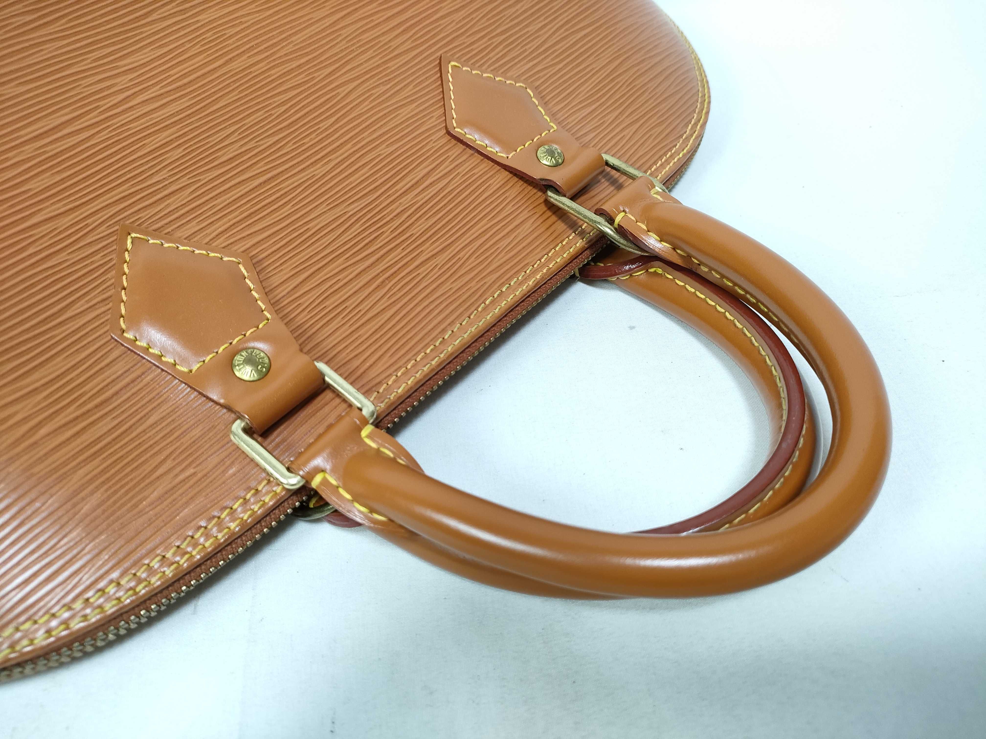 Epi Leather Alma M52148 AR0022 Brown Handbag with Initials — view 11
