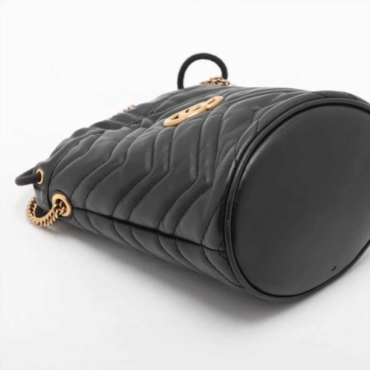 GG Marmont Leather Shoulder Bag, Black, 575163 — view 4