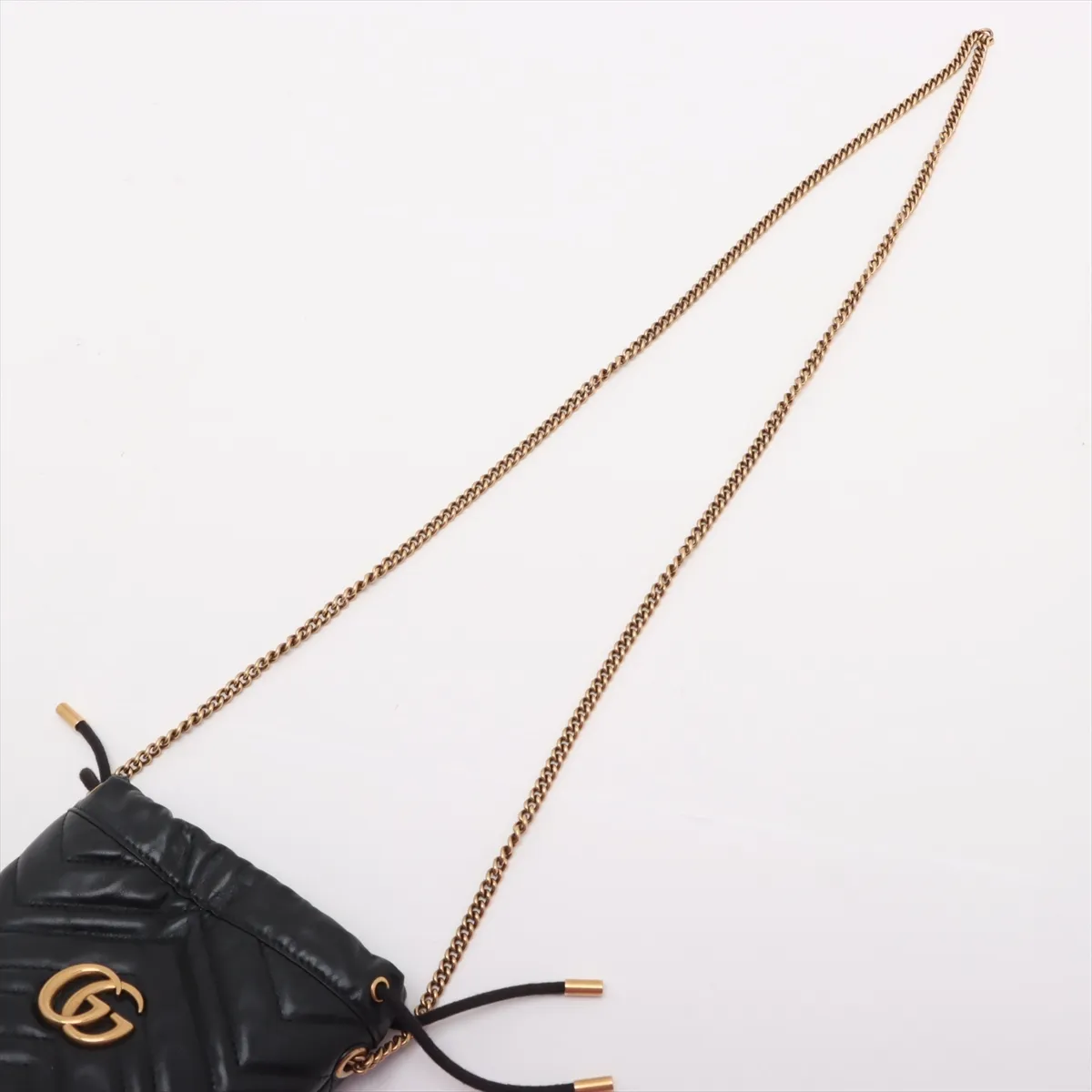 GG Marmont Leather Shoulder Bag, Black, 575163 — view 5