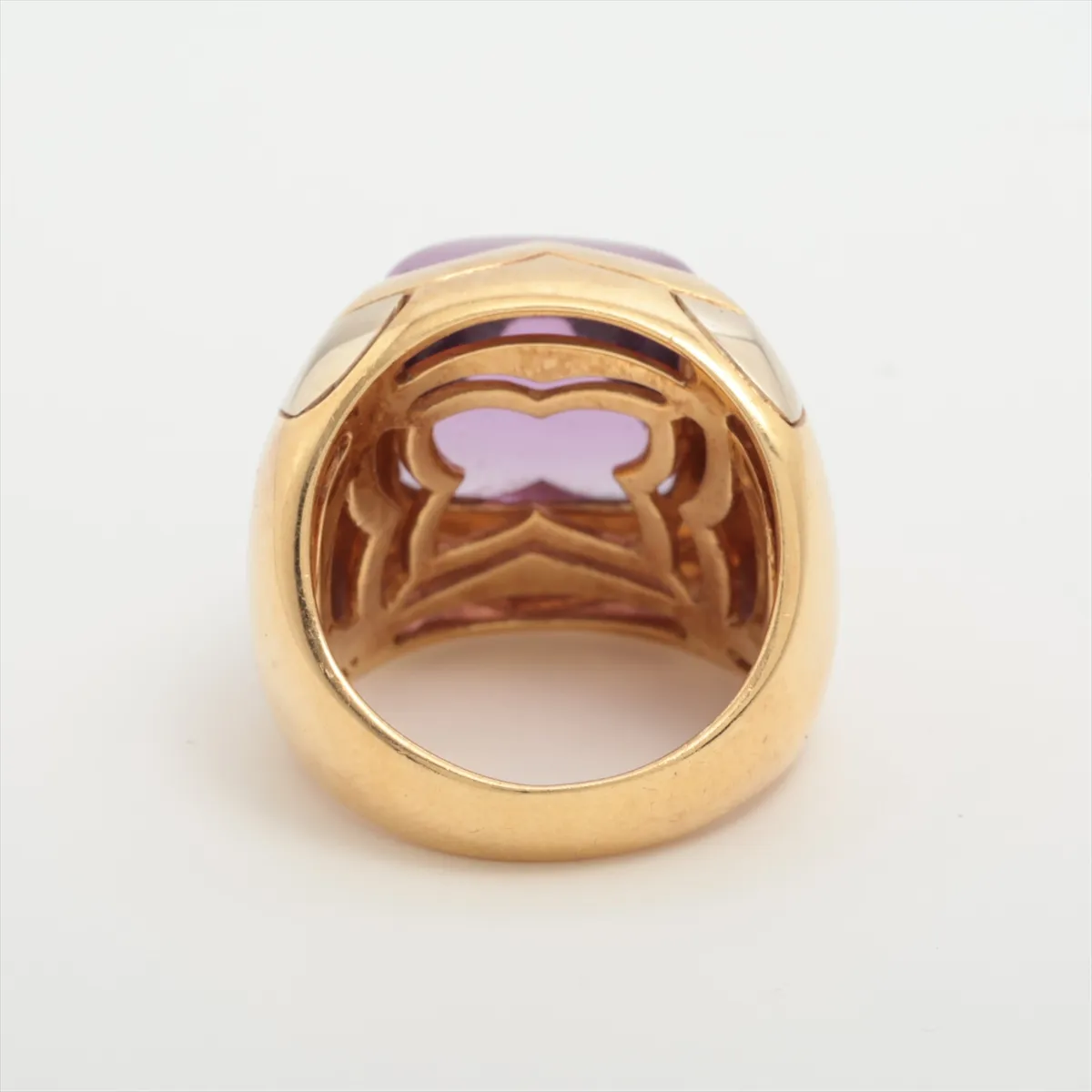 Pyramide Amethyst Ring, 750 (YG x WG), 15.8g. — view 2